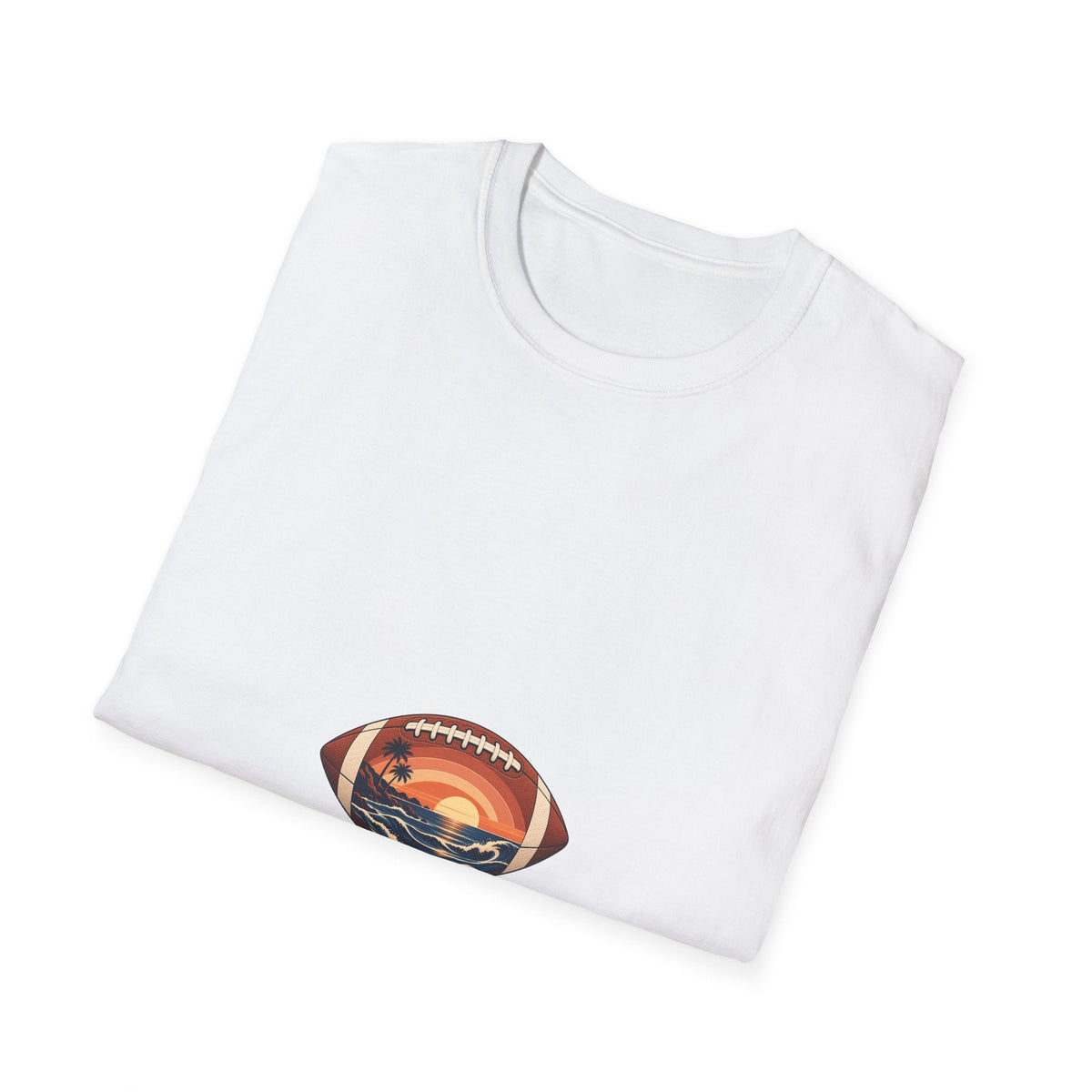 California Game Day Football T-Shirt | Coastal Sunset Printify
