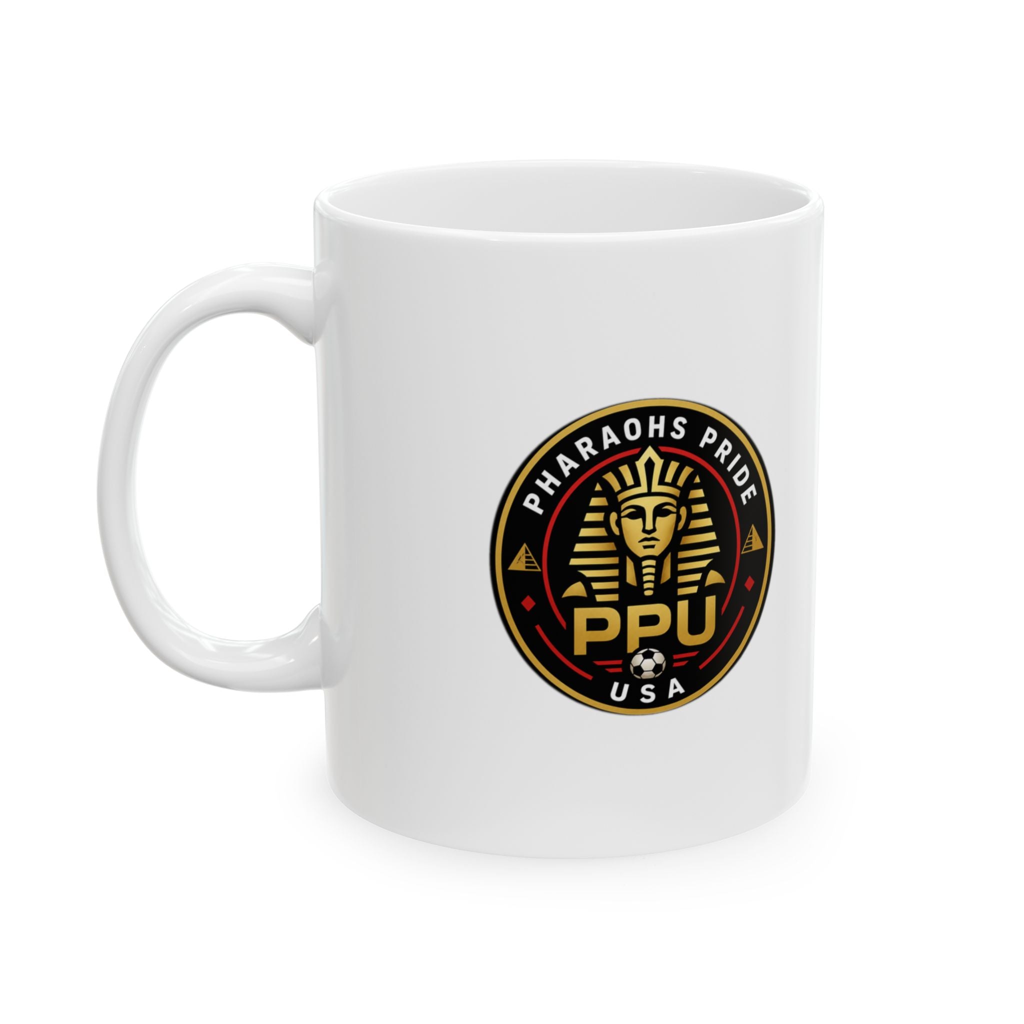 Pharaohs Pride USA Ceramic Coffee Mug | Egypt Football Fan Cup
