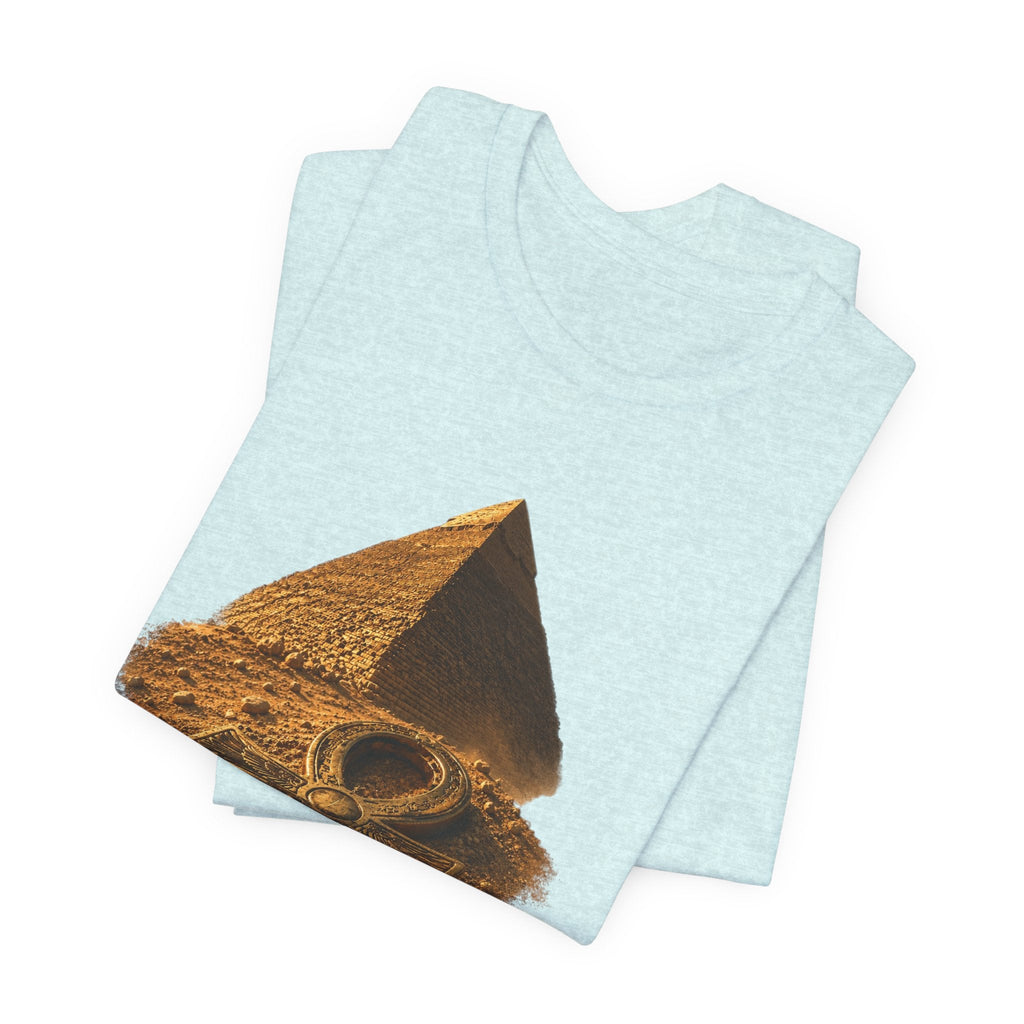 Egyptian Pyramid & Ankh T-Shirt — Ancient Egypt Graphic Tee Printify