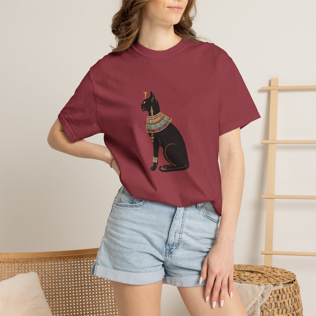Bastet Egyptian Cat Garment-Dyed T-Shirt
