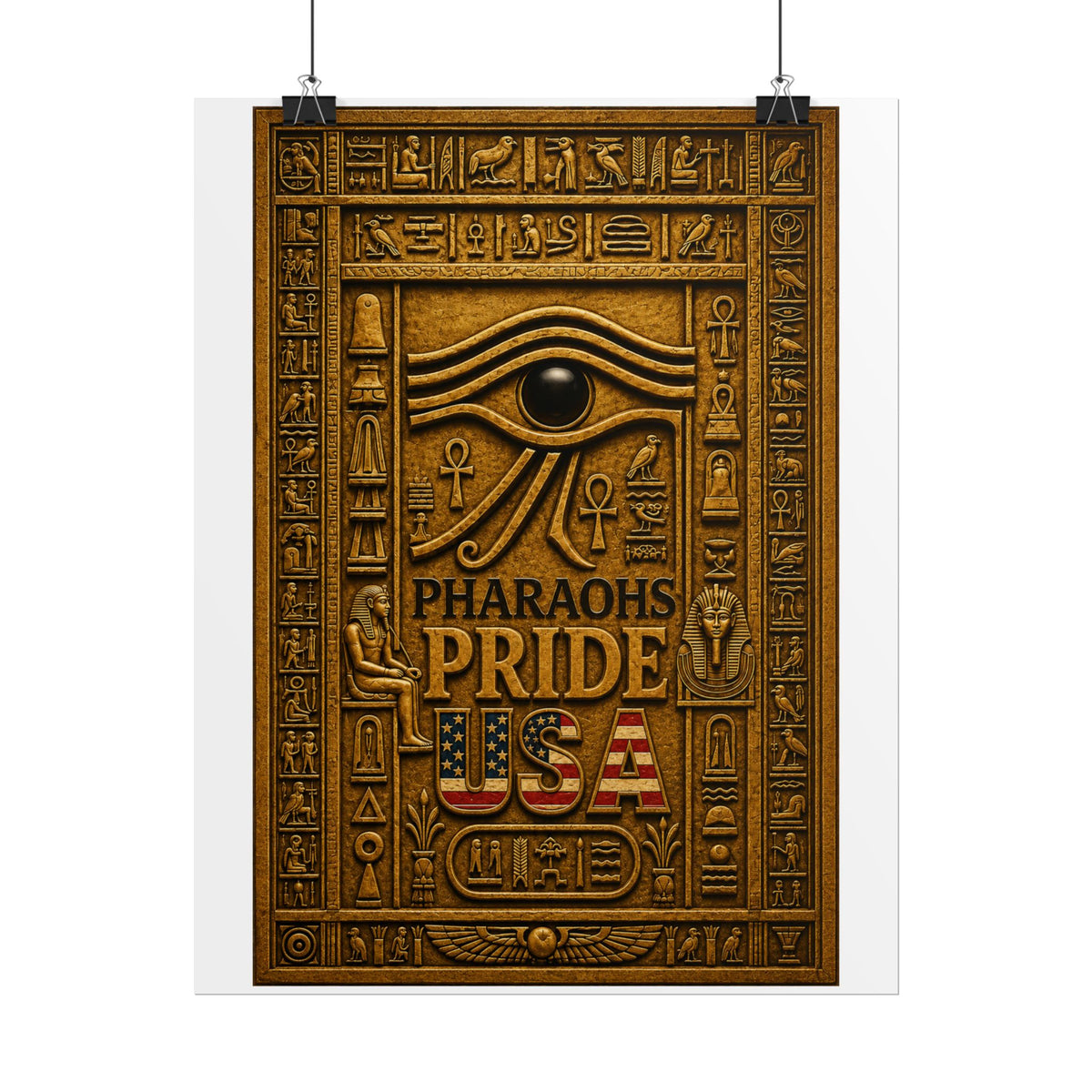 Eye of Horus Pride rolled poster by Pharaohs Pride USA — alternate product view