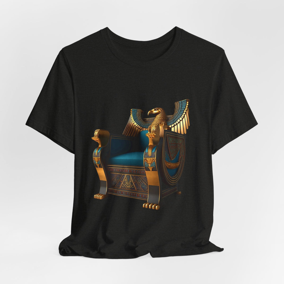 Egyptian Throne T-Shirt — Ancient Egypt Golden Throne Tee Printify