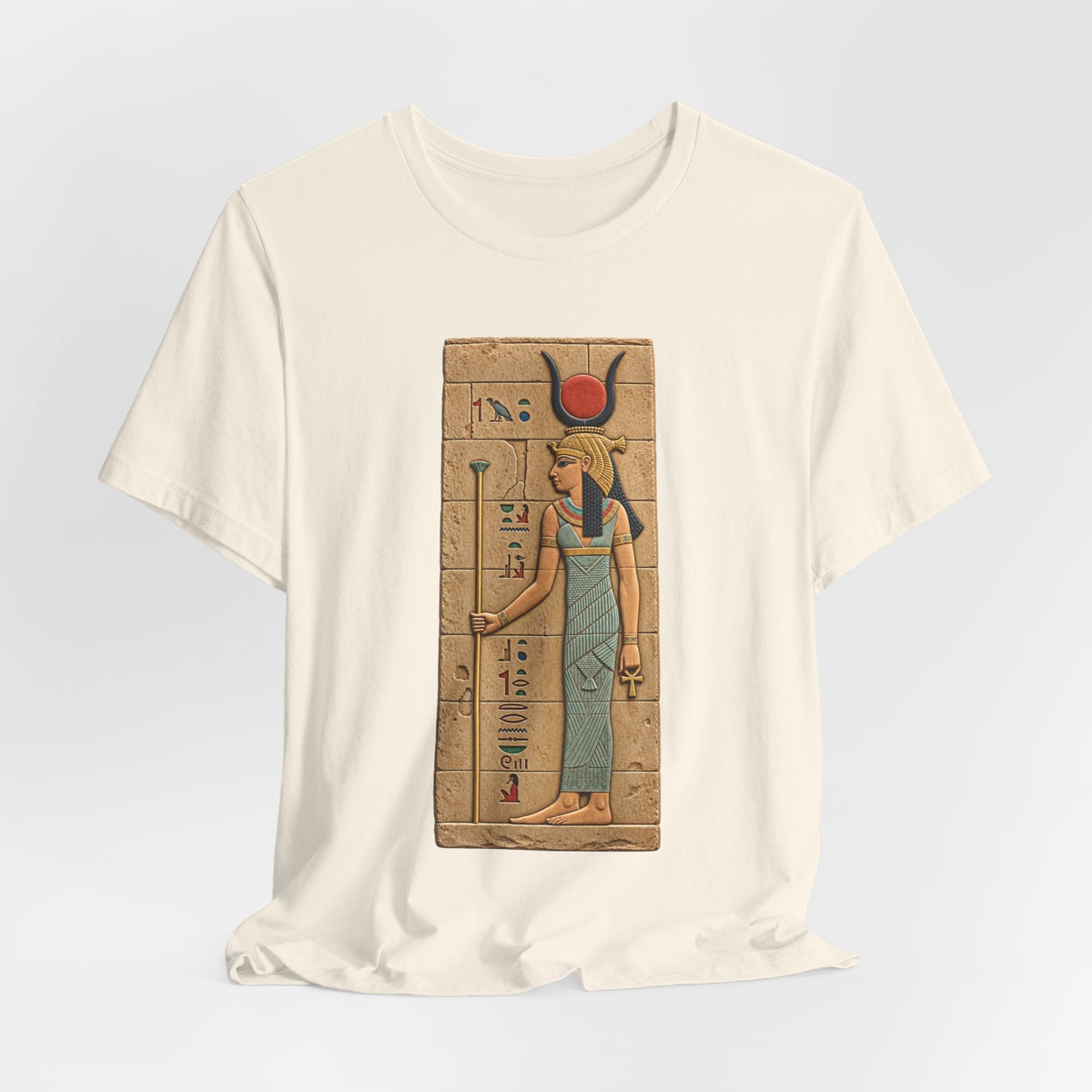 Goddess Isis T-Shirt — Ancient Egyptian Hieroglyph Art Tee Printify