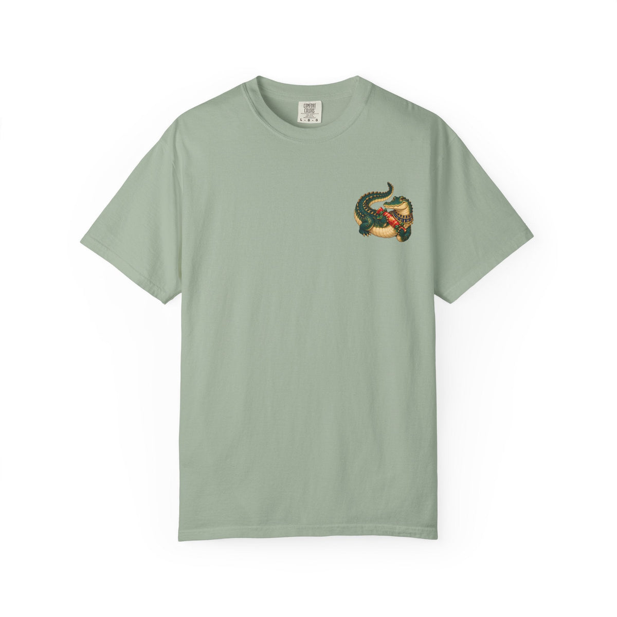 Nile Crocodile Christmas T-Shirt — Egyptian Holiday Cracker Printify