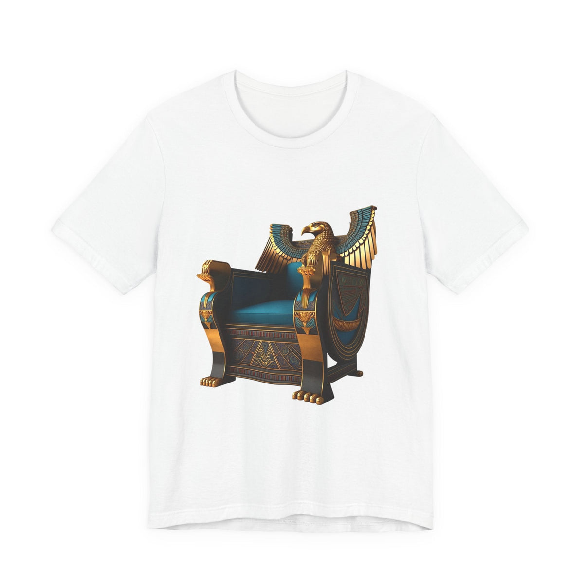Egyptian Throne T-Shirt — Ancient Egypt Golden Throne Tee Printify