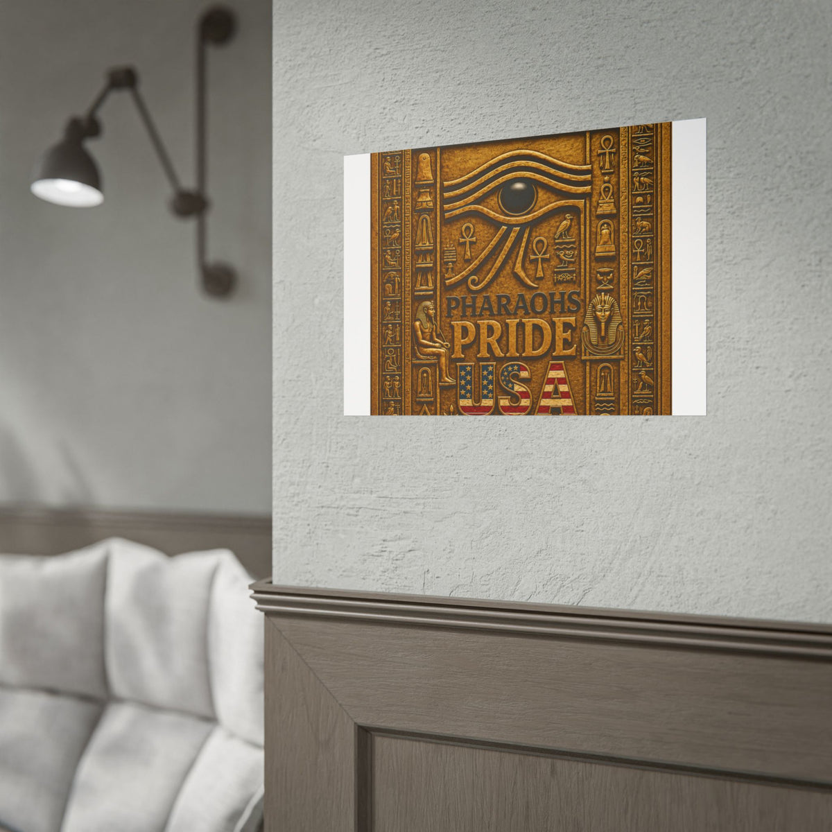 Eye of Horus Pride rolled poster by Pharaohs Pride USA — alternate product view