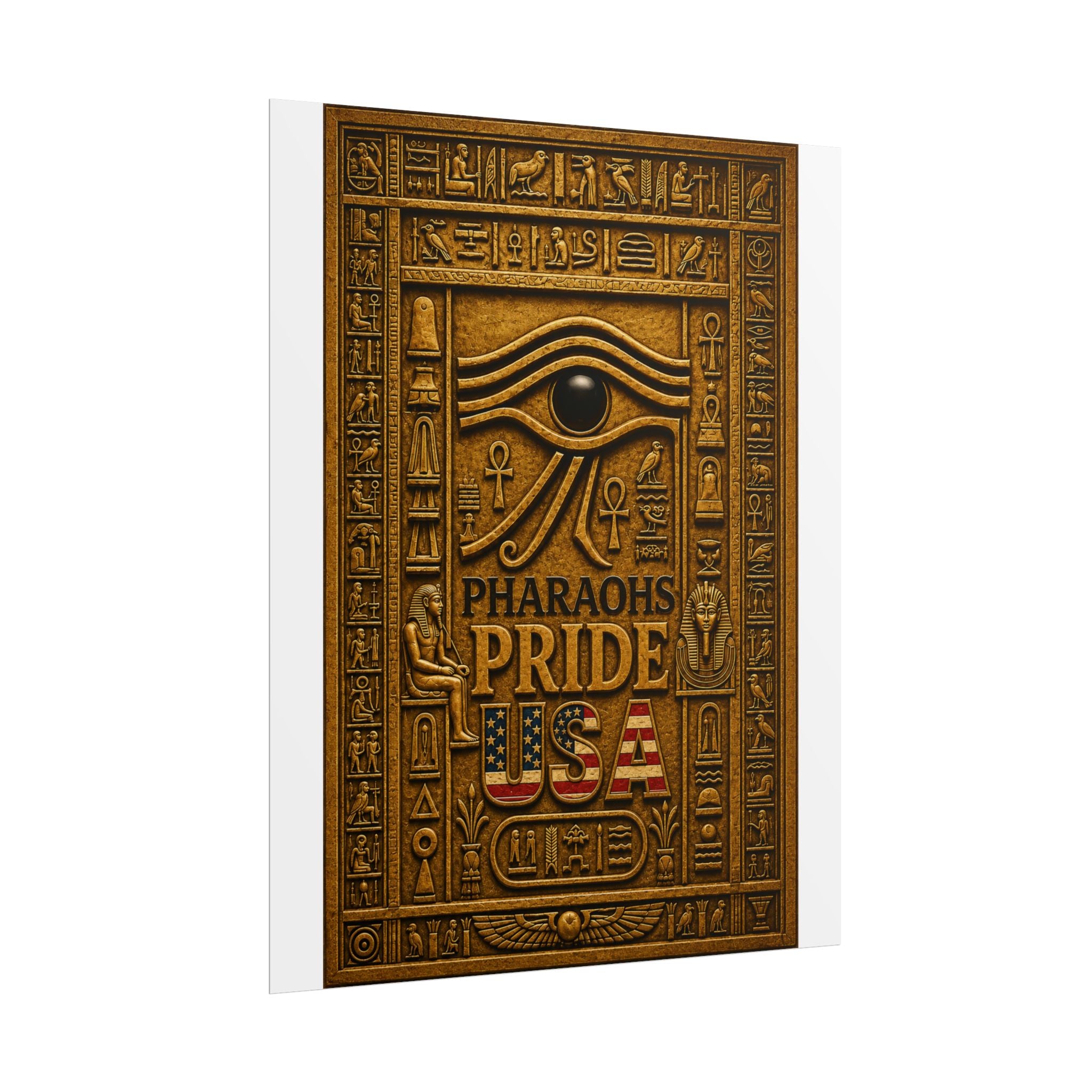 Eye of Horus Pride rolled poster by Pharaohs Pride USA — alternate product view