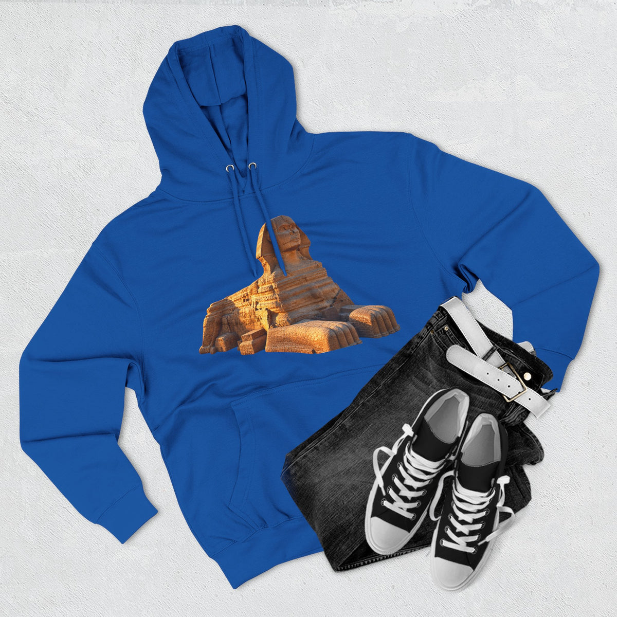 Three-Panel Fleece Hoodie Printify