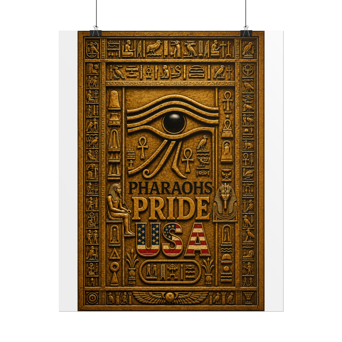Eye of Horus Pride rolled poster by Pharaohs Pride USA — alternate product view