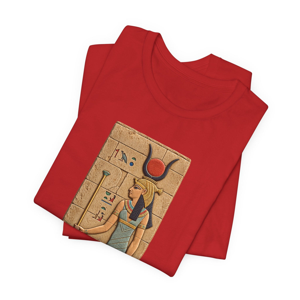 Goddess Isis T-Shirt — Ancient Egyptian Hieroglyph Art Tee Printify