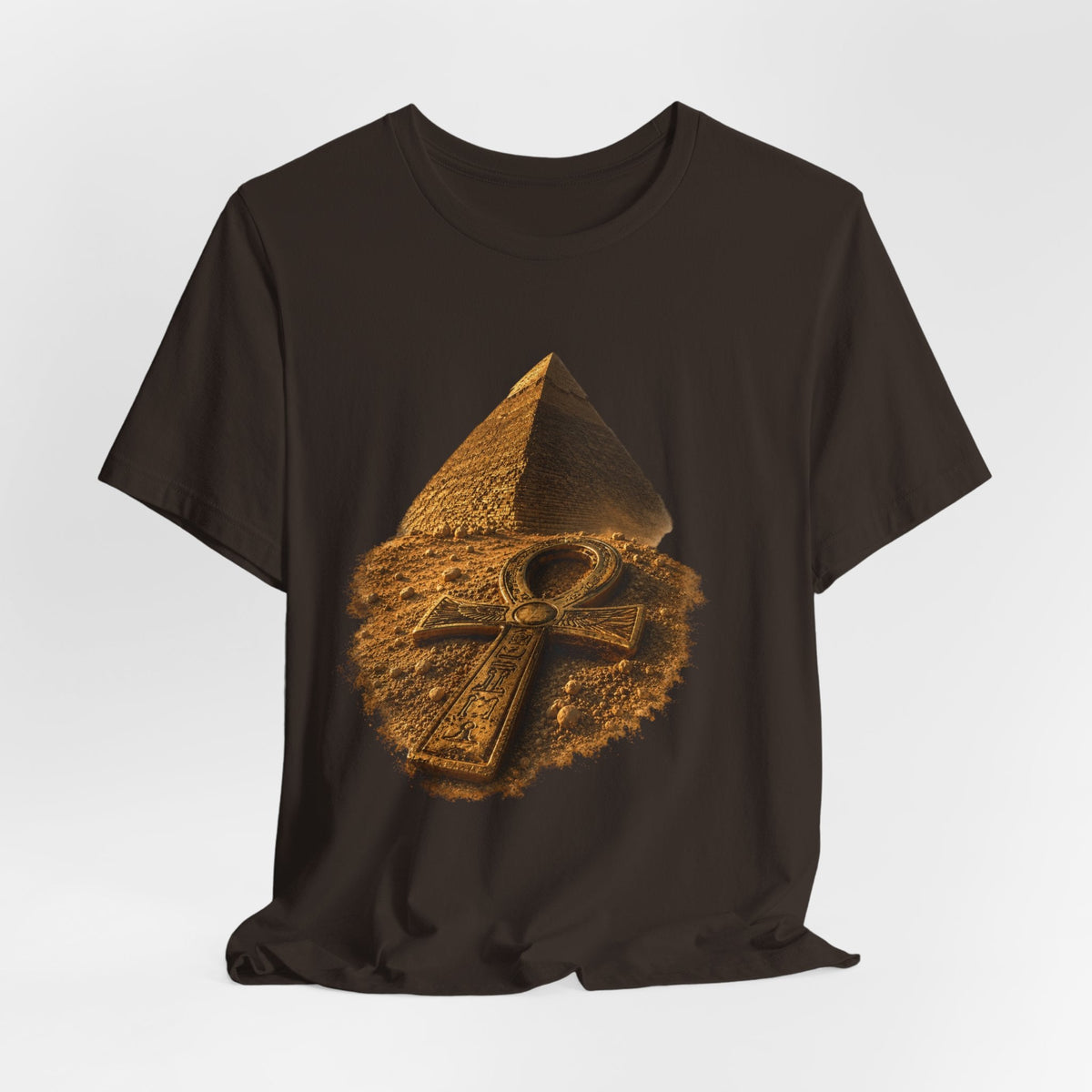 Egyptian Pyramid & Ankh T-Shirt — Ancient Egypt Graphic Tee Printify