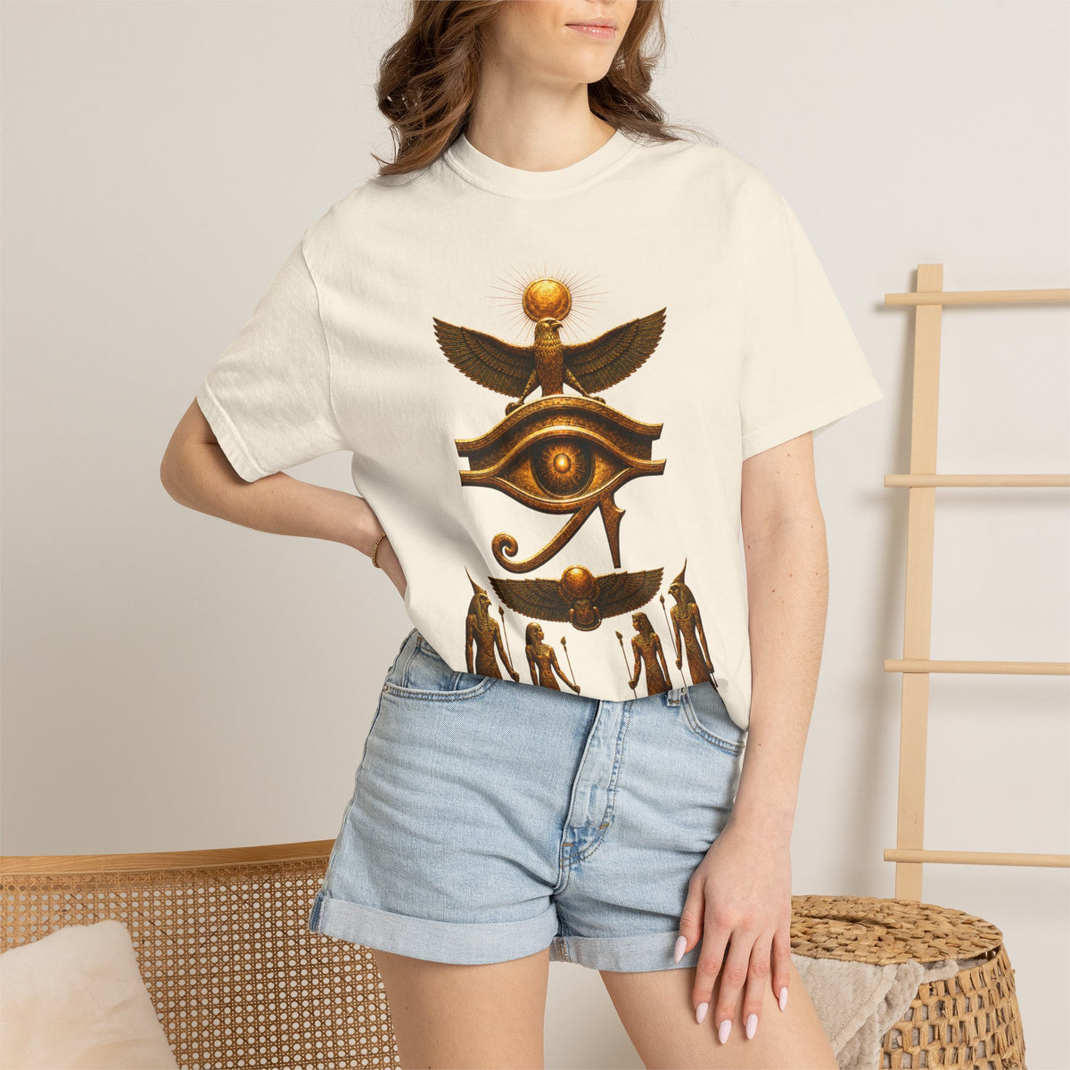 Egyptian Heritage Garment-Dyed Relaxed Cotton Tee