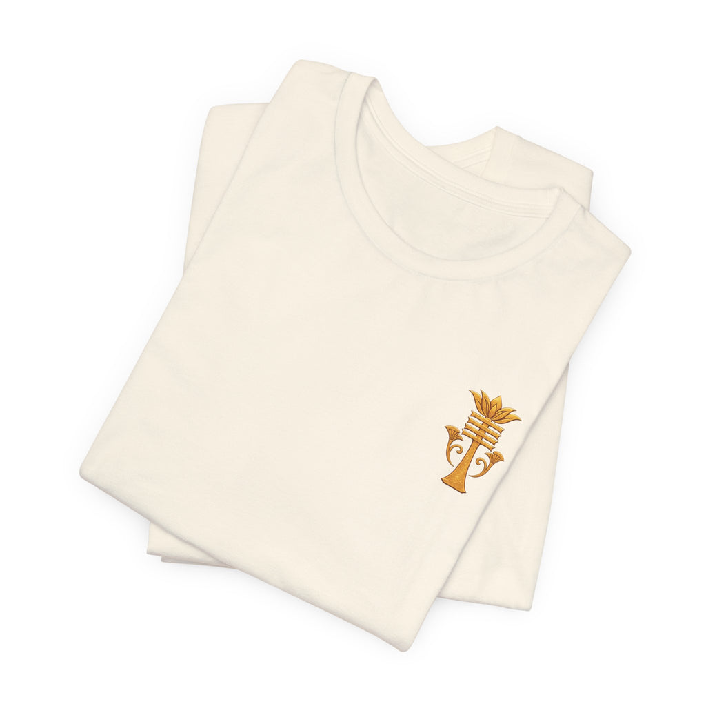 Egyptian Ankh Heart Chest Tee Printify