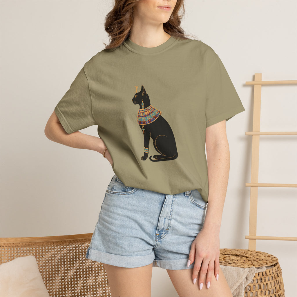 Bastet Egyptian Cat Garment-Dyed T-Shirt