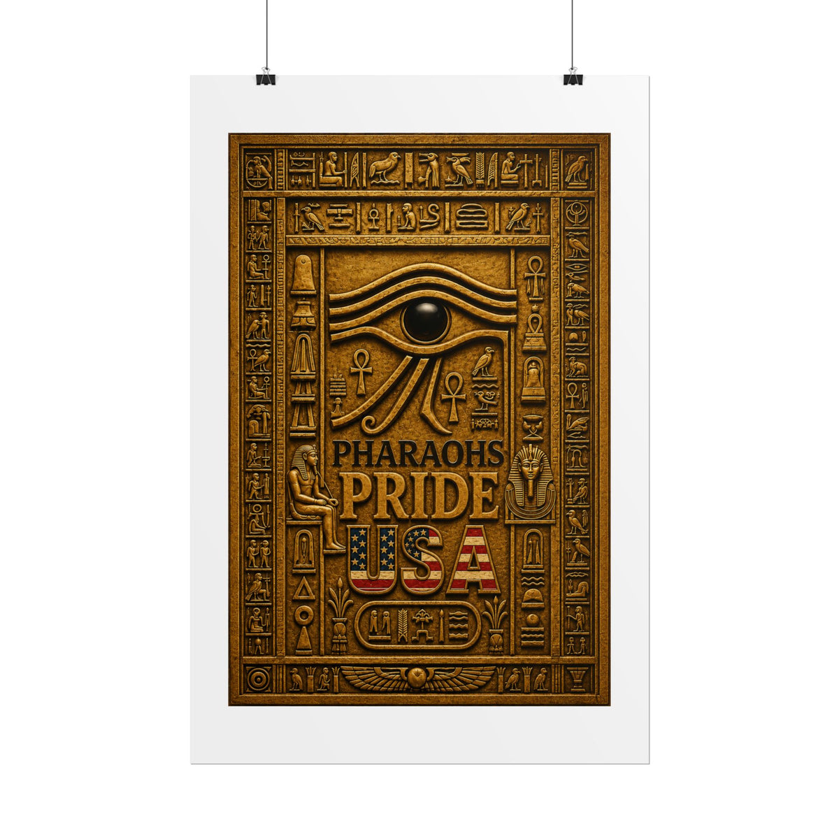 Eye of Horus Pride rolled poster by Pharaohs Pride USA — alternate product view