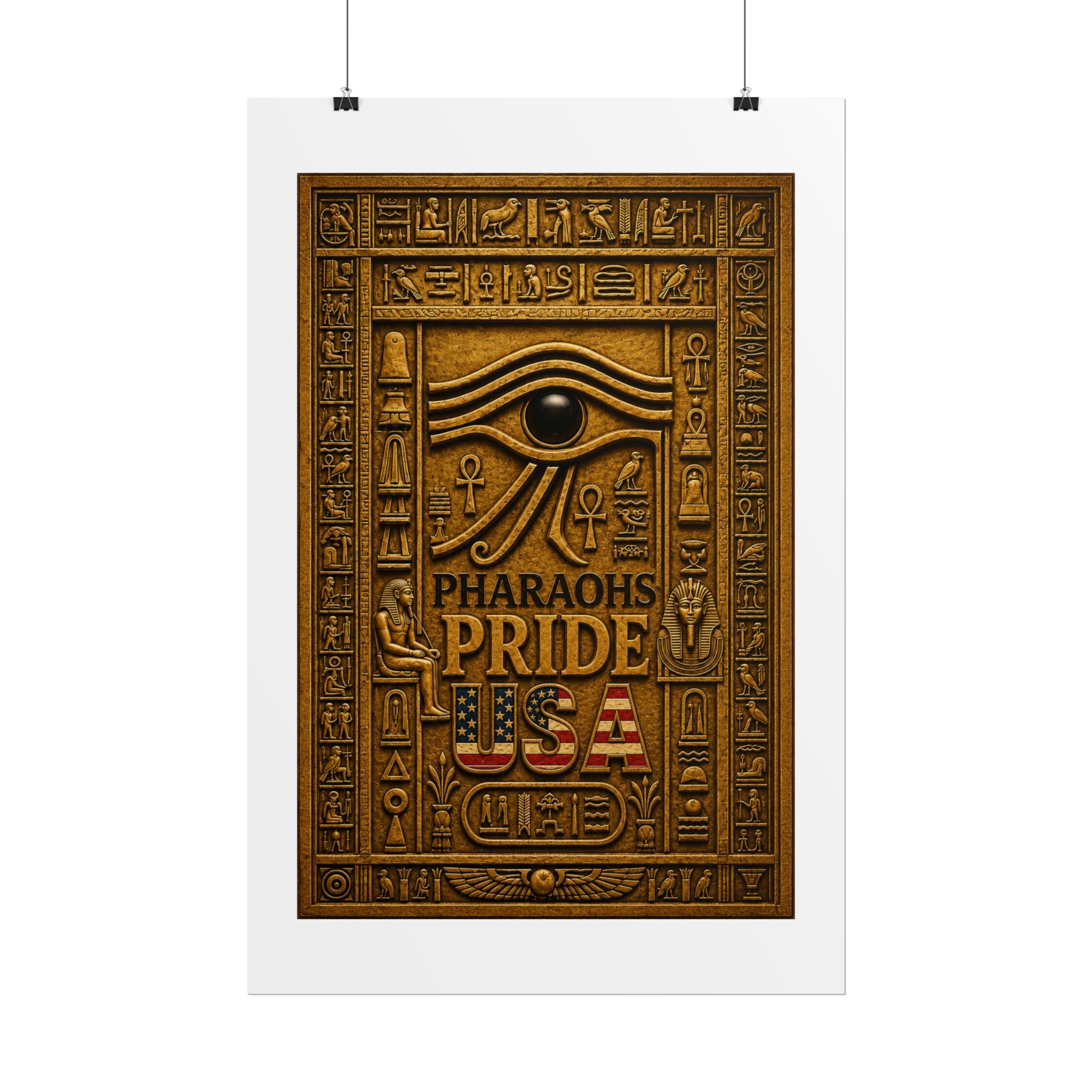 Eye of Horus Pride rolled poster by Pharaohs Pride USA — alternate product view