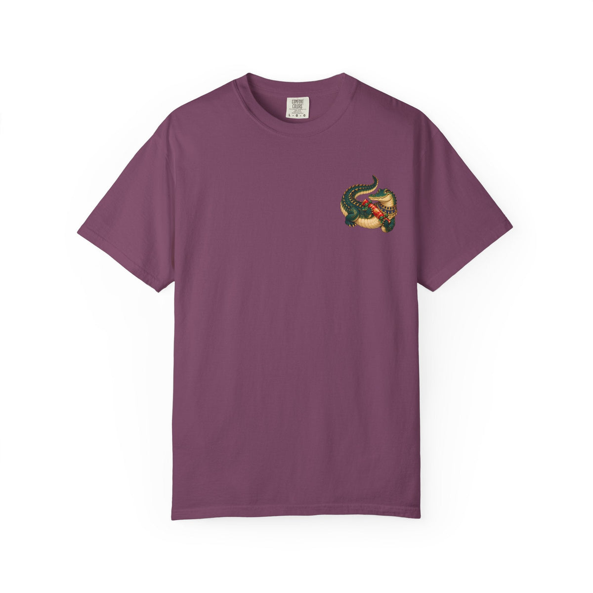 Nile Crocodile Christmas T-Shirt — Egyptian Holiday Cracker Printify