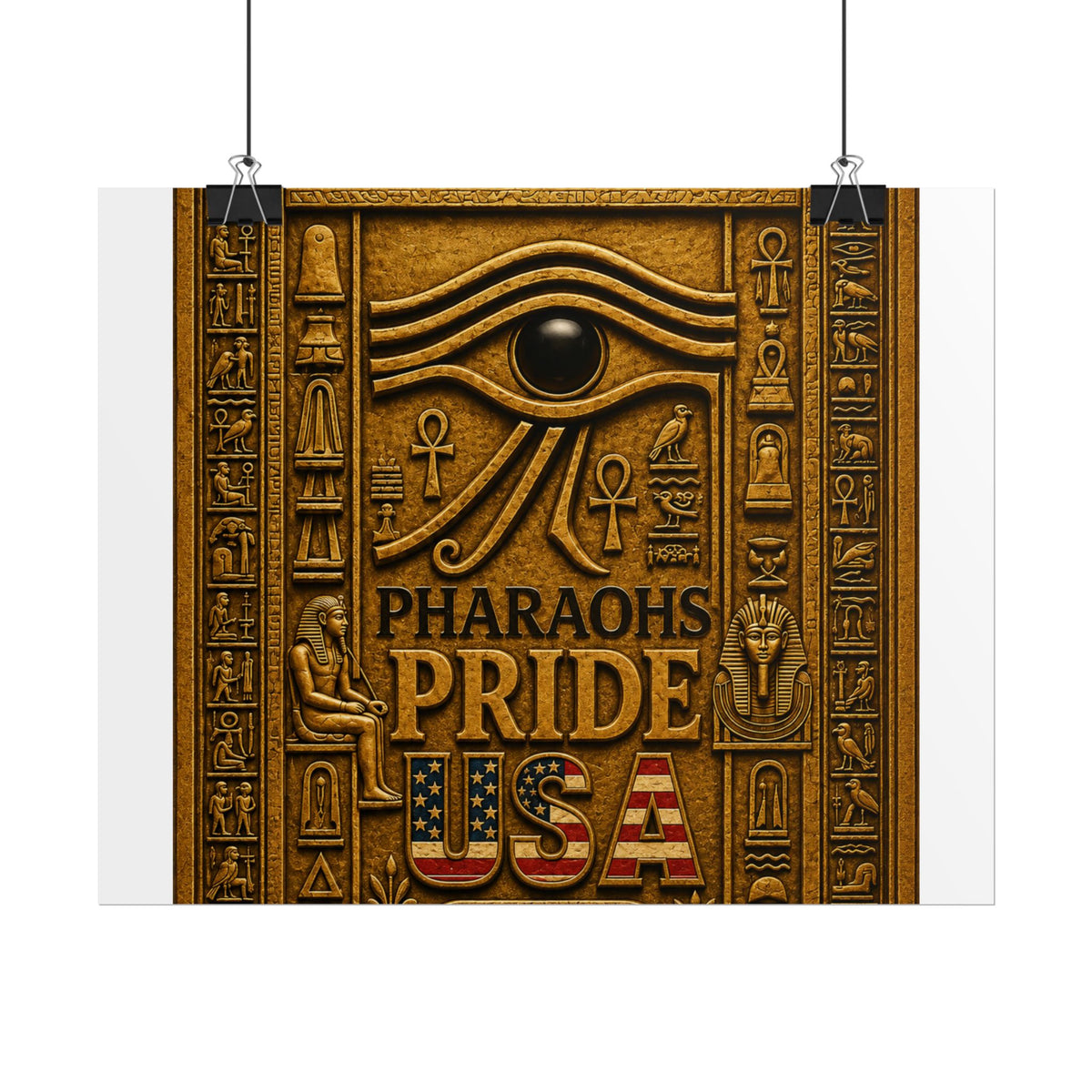 Eye of Horus Pride rolled poster by Pharaohs Pride USA — alternate product view