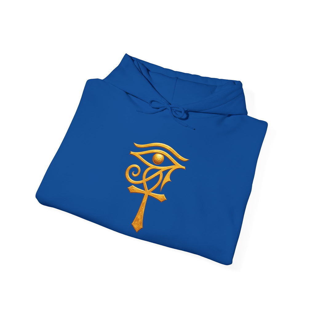 Hoodie — Golden Eye of Ra Symbol Graphic Hoodie Printify