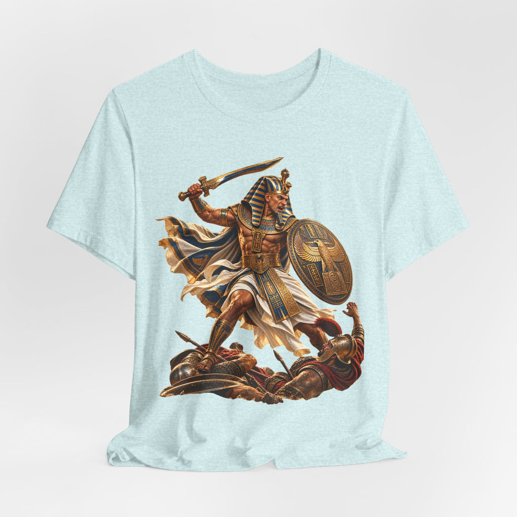 Egyptian Pharaoh Warrior T-Shirt — Ancient Battle Graphic Tee Printify
