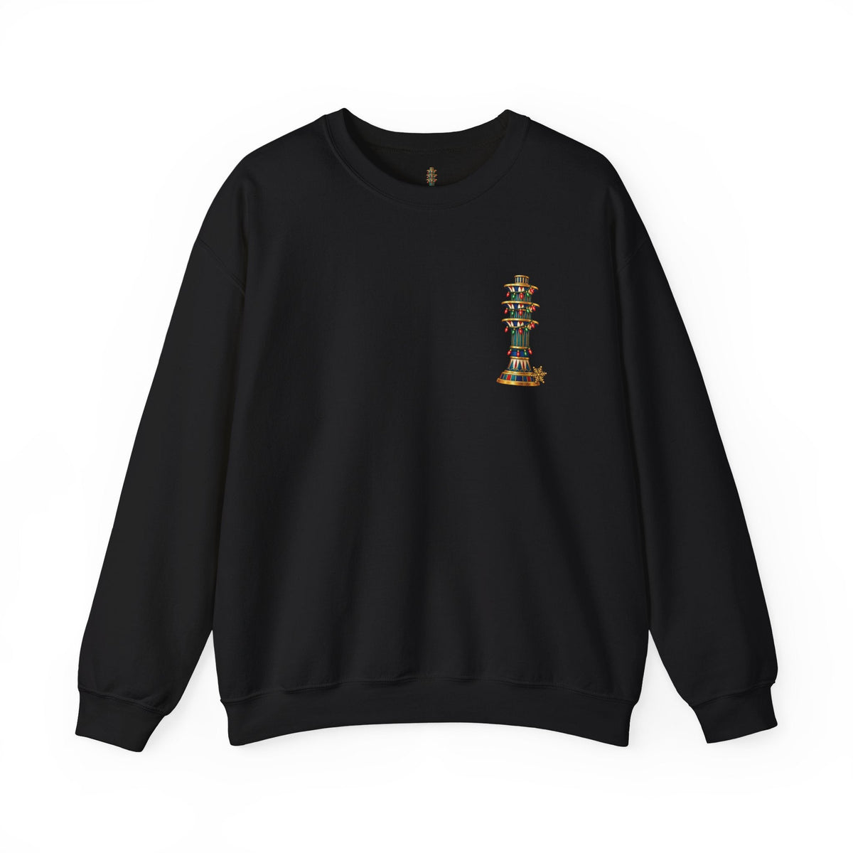 Egyptian Festive Pillar Christmas Crewneck Sweatshirt Printify