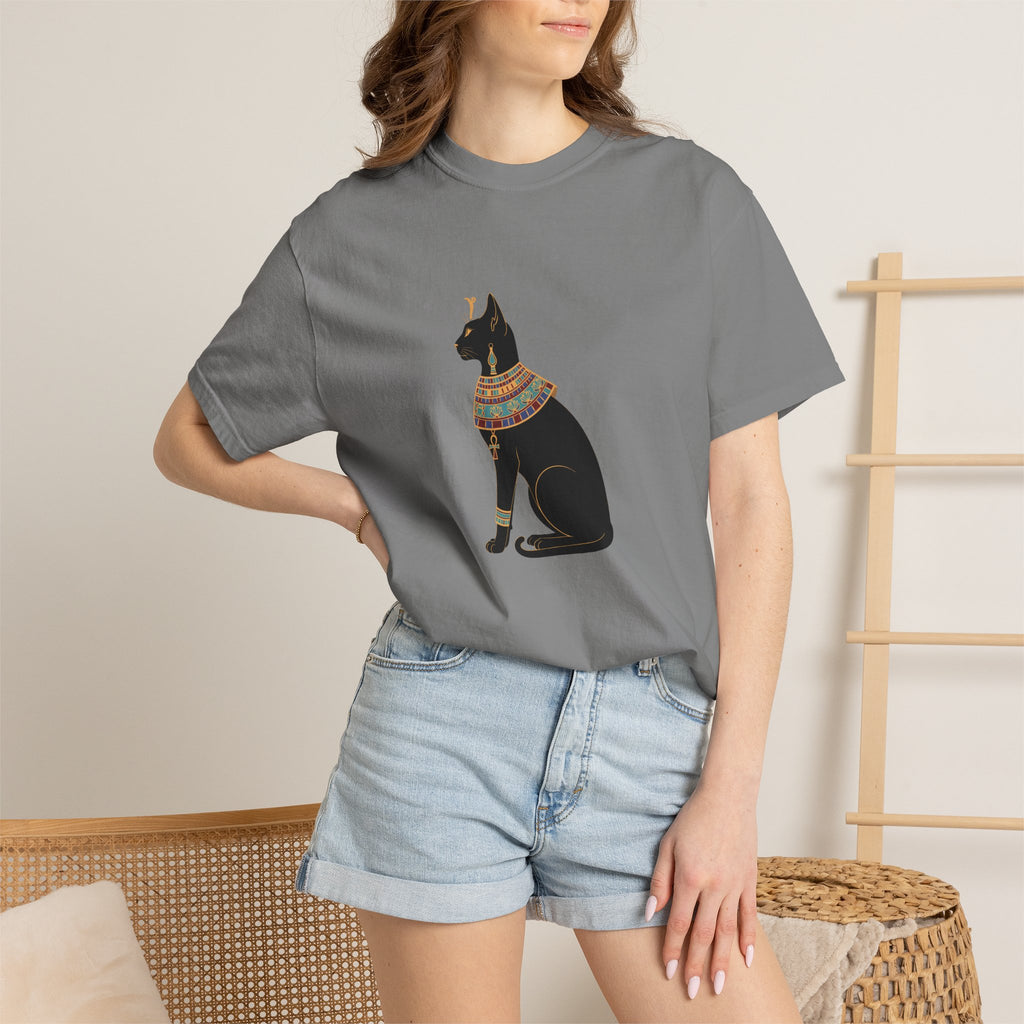 Bastet Egyptian Cat Garment-Dyed T-Shirt