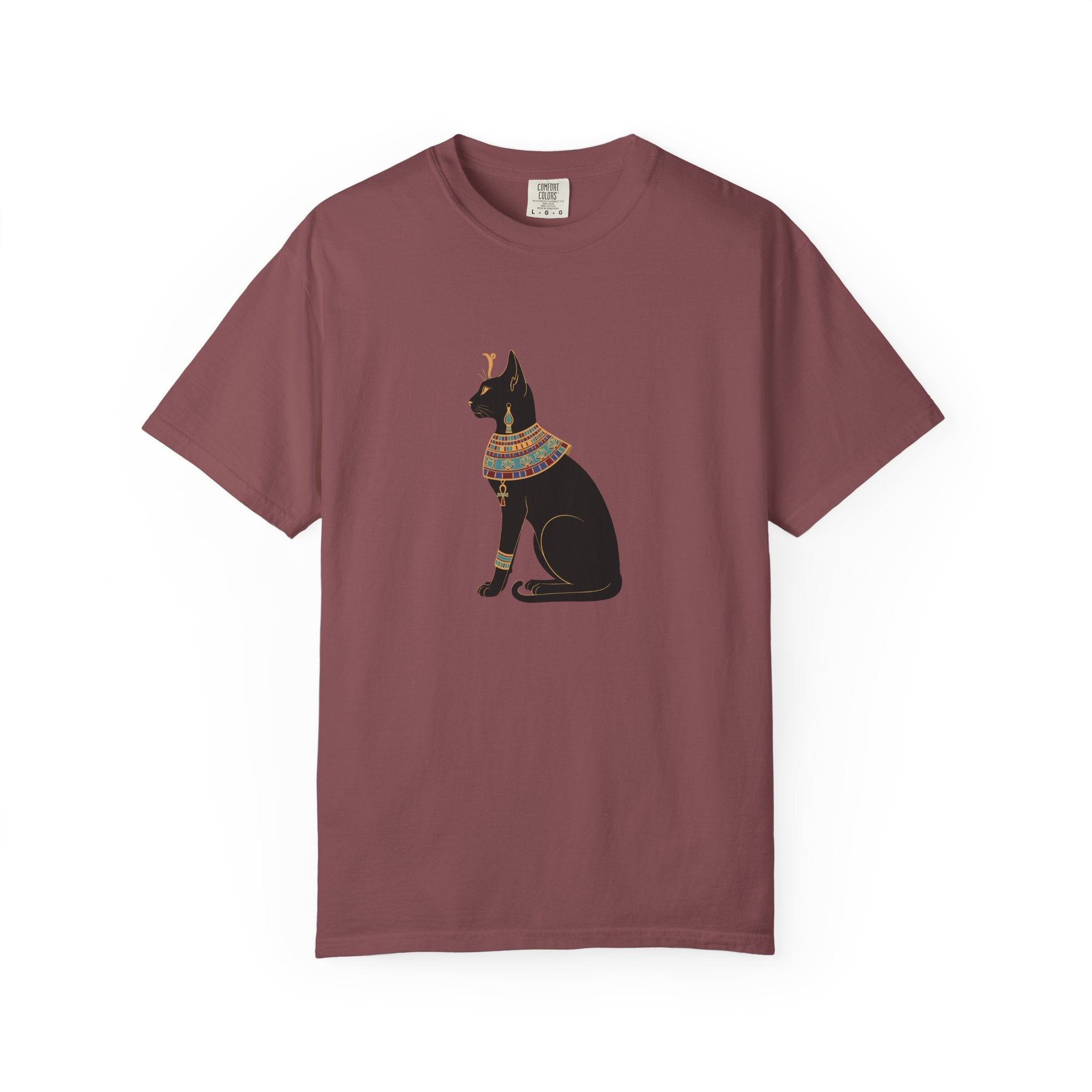 Bastet Egyptian Cat Garment-Dyed T-Shirt