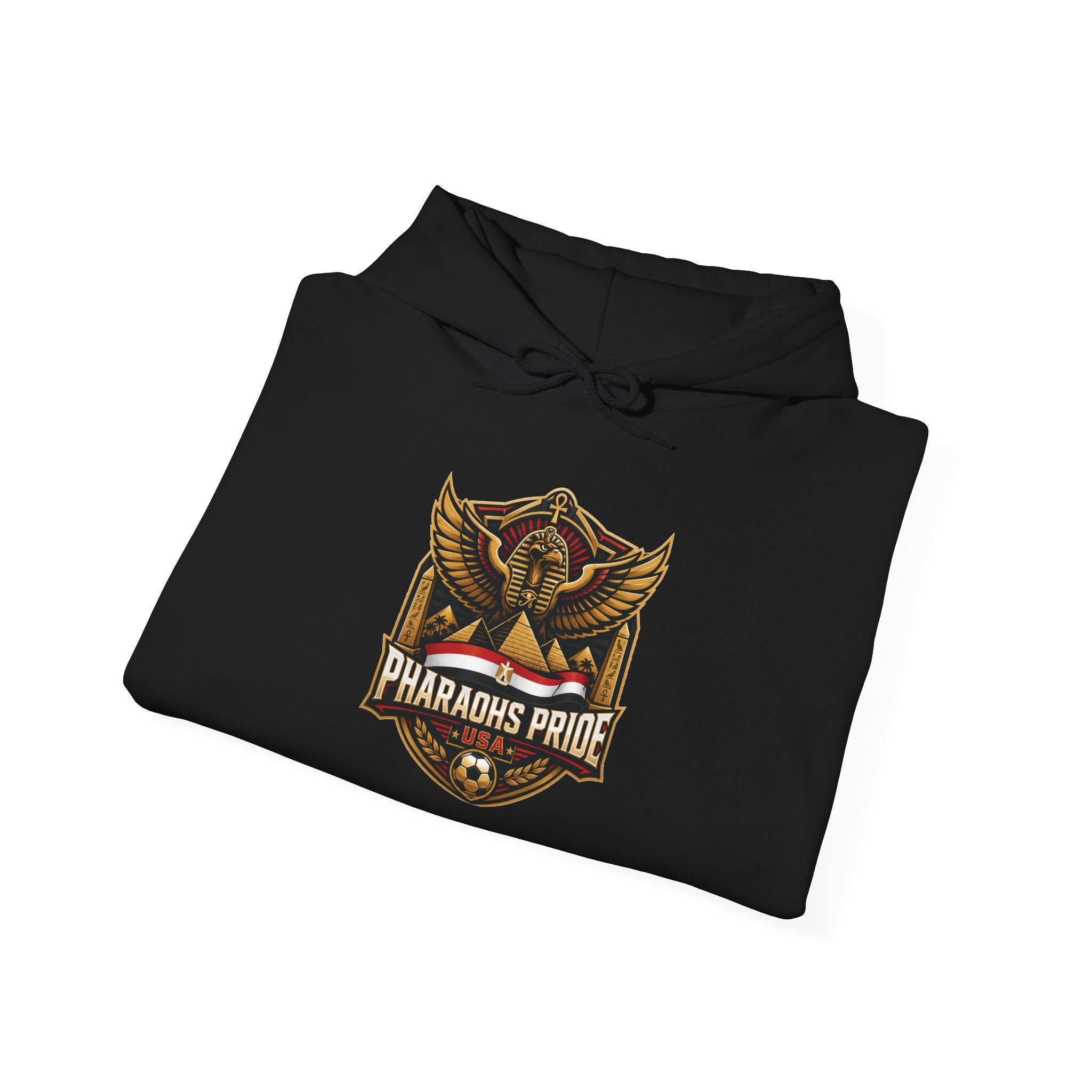 Pharaohs Pride USA Egyptian Crest Pullover Hoodie