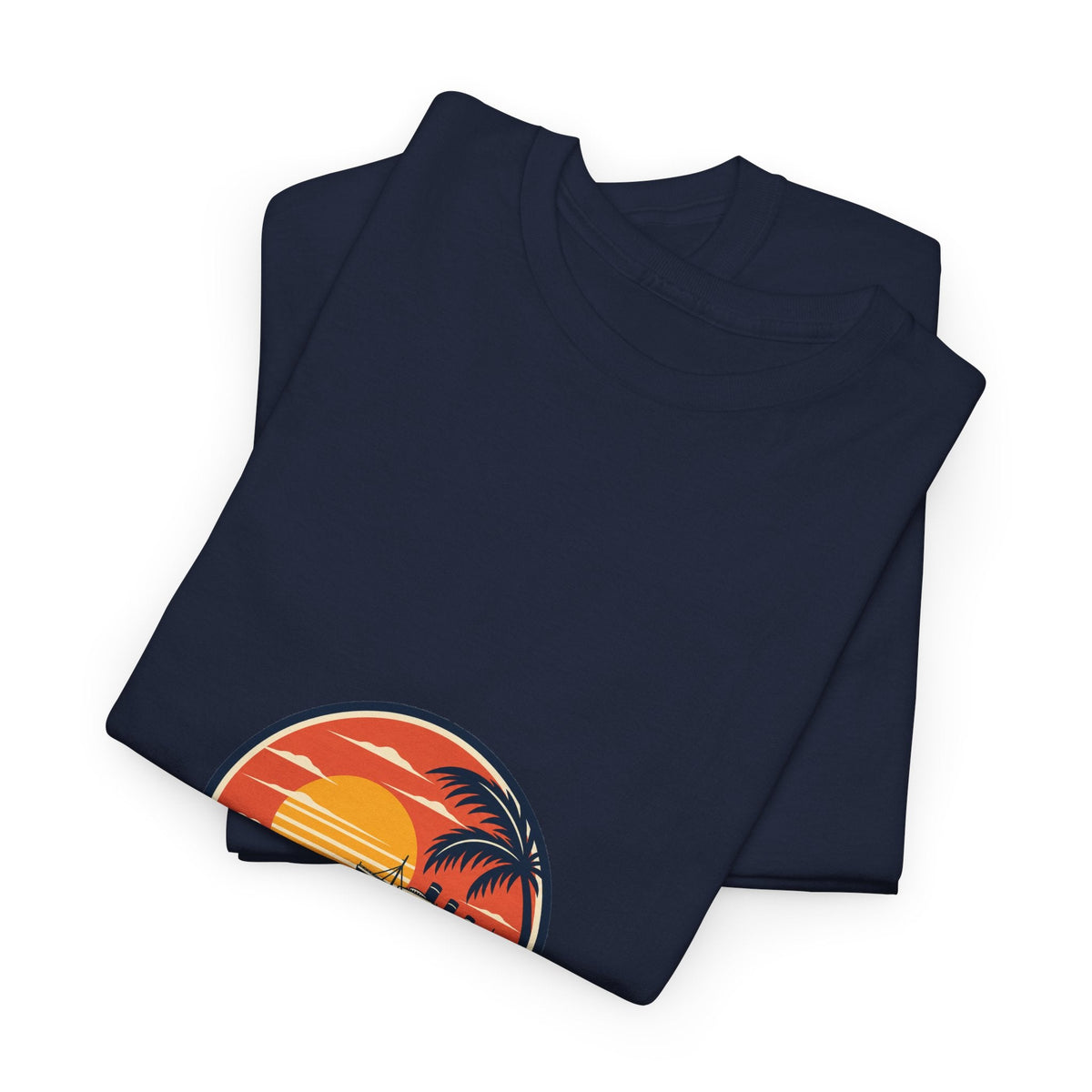 Long Beach California Coast Unisex Heavy Cotton Tee Printify