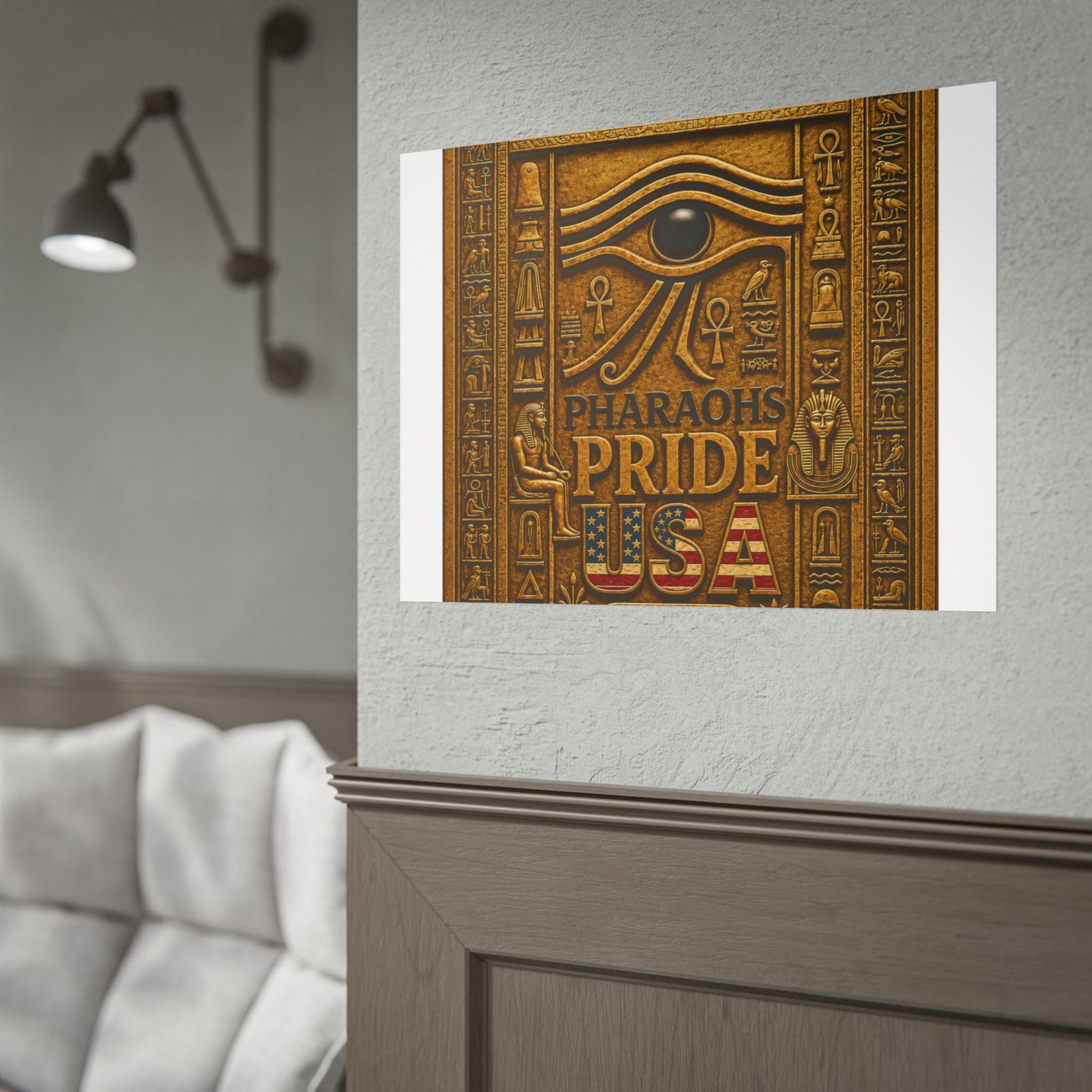 Eye of Horus Pride rolled poster by Pharaohs Pride USA — alternate product view