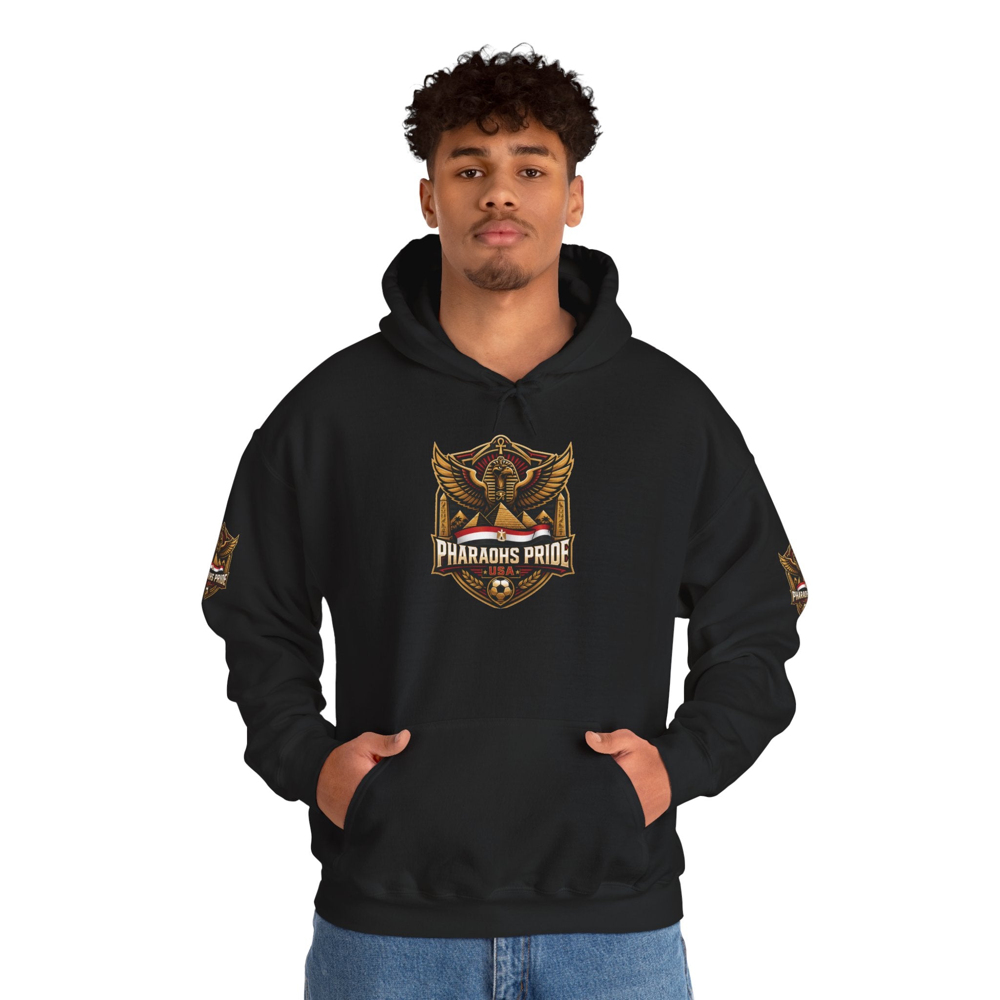 Pharaohs Pride USA Egyptian Crest Pullover Hoodie
