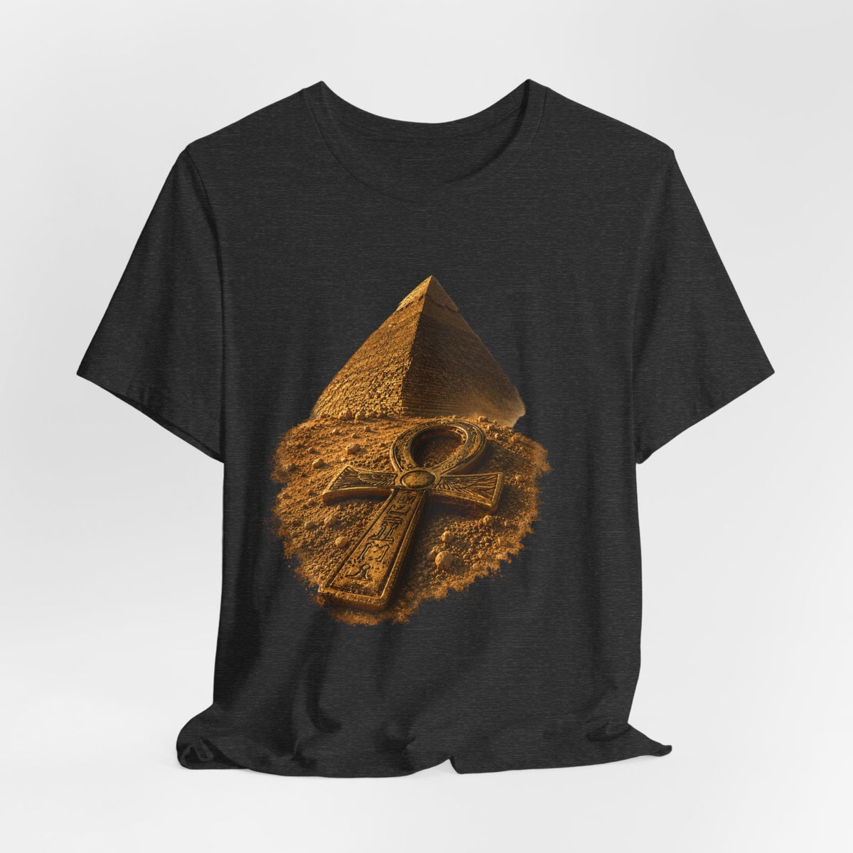 Egyptian Pyramid & Ankh T-Shirt — Ancient Egypt Graphic Tee Printify