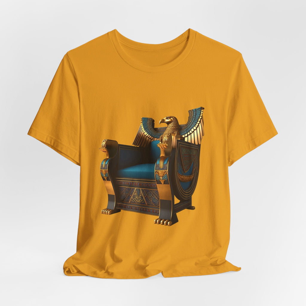 Egyptian Throne T-Shirt — Ancient Egypt Golden Throne Tee Printify