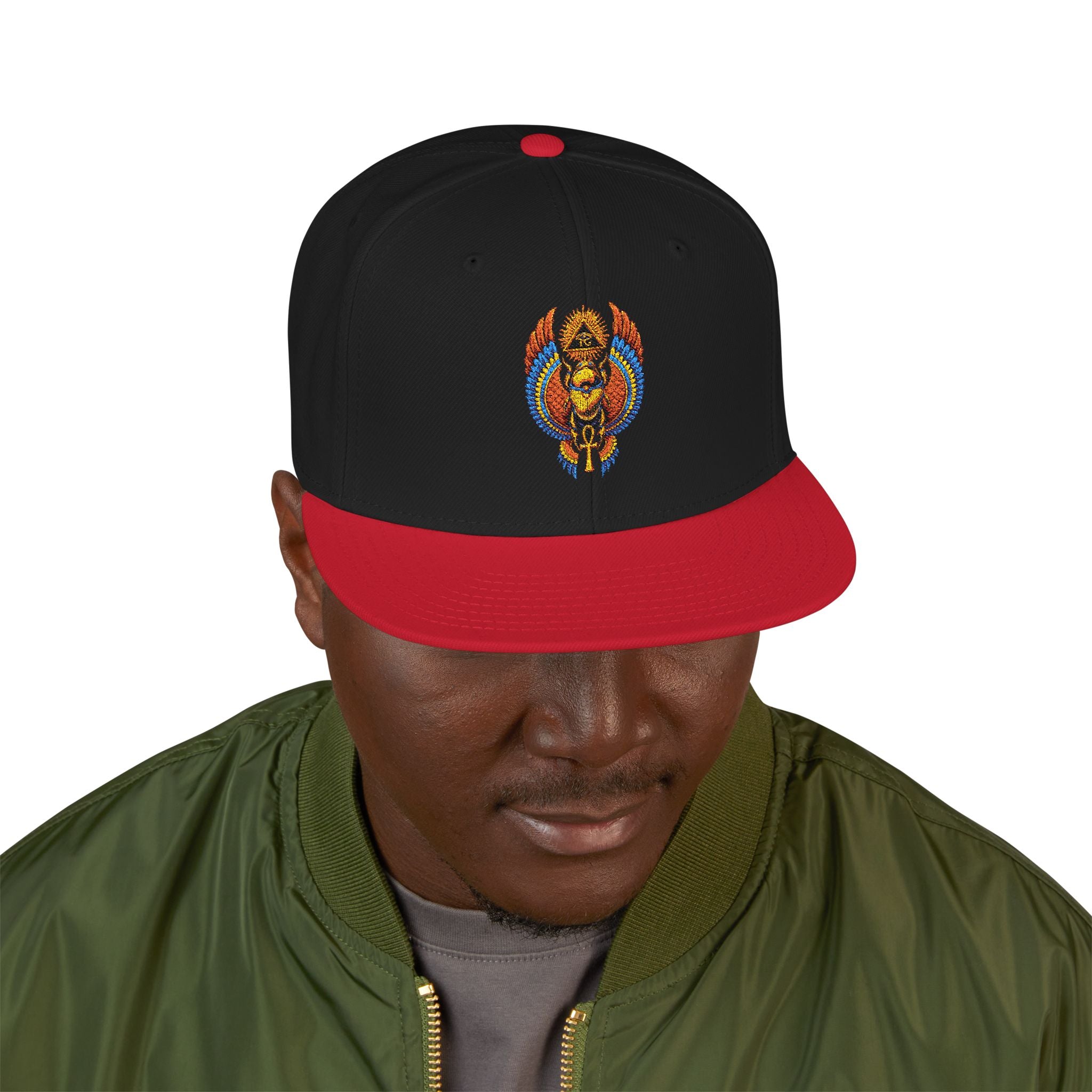 Egyptian Heritage High-Profile Embroidered Snapback