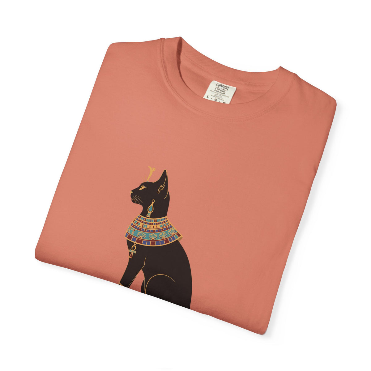 Bastet Egyptian Cat Garment-Dyed T-Shirt