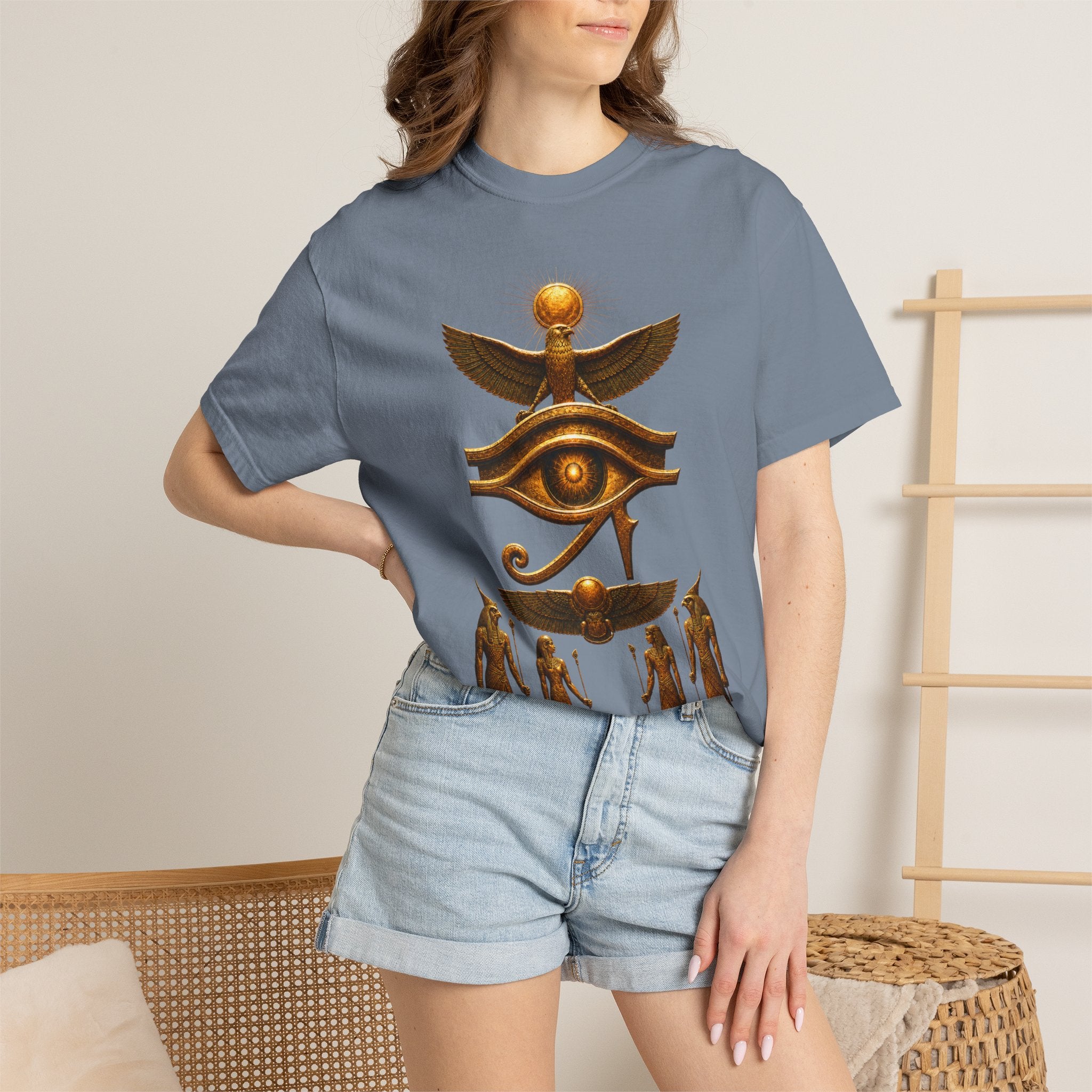 Egyptian Heritage Garment-Dyed Relaxed Cotton Tee