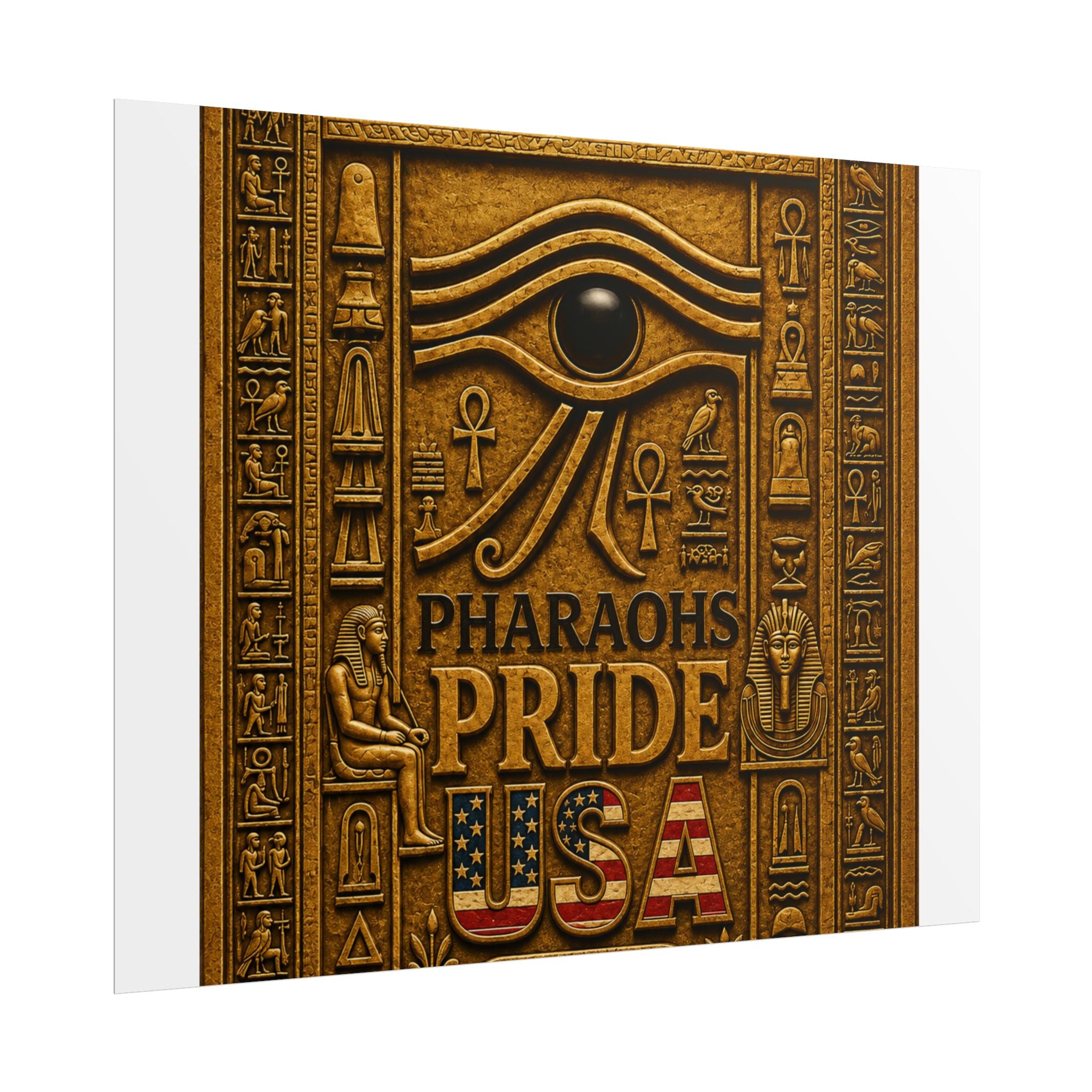 Eye of Horus Pride rolled poster by Pharaohs Pride USA — alternate product view