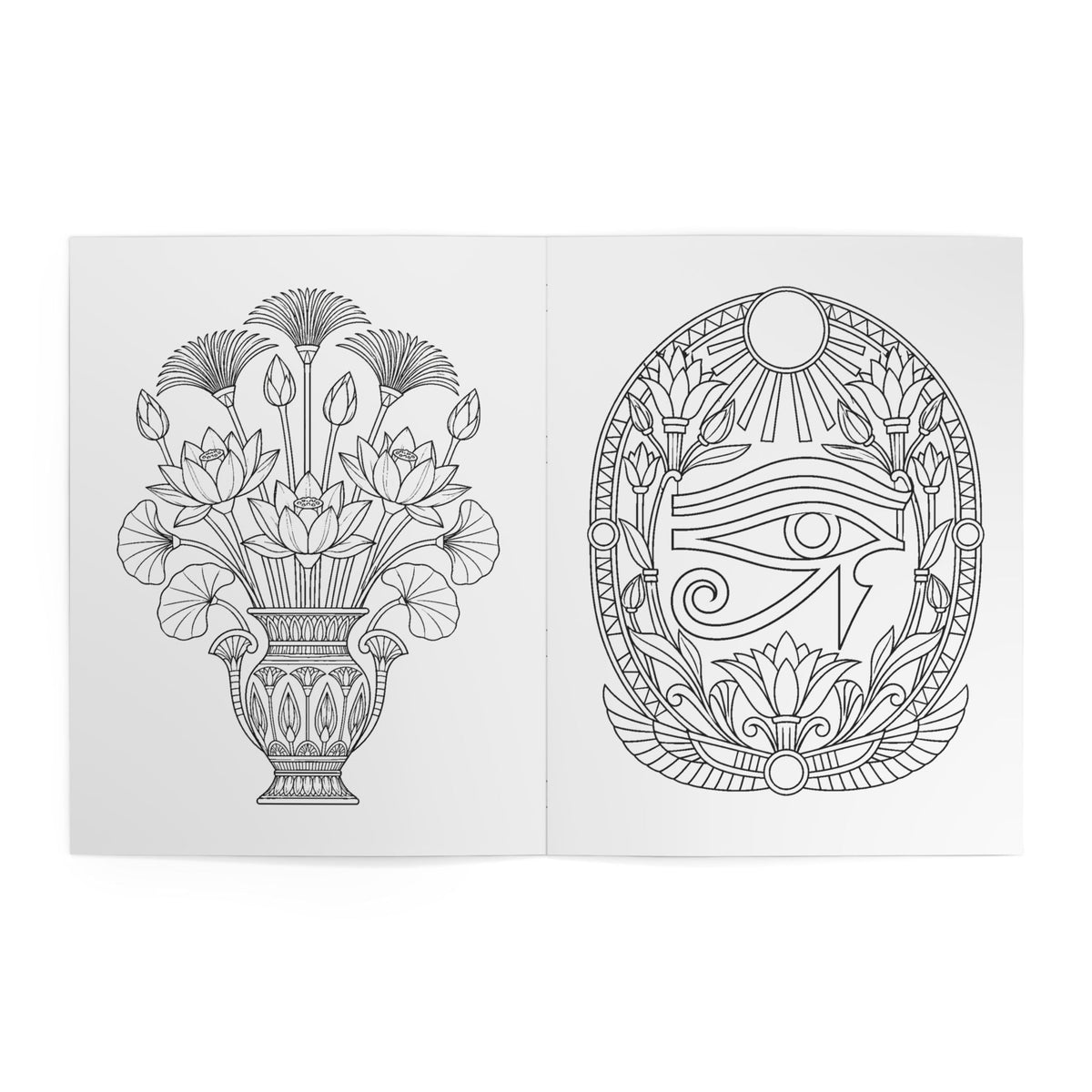 Egyptian Heritage Coloring Book – 24 Ancient Egypt Designs Printify