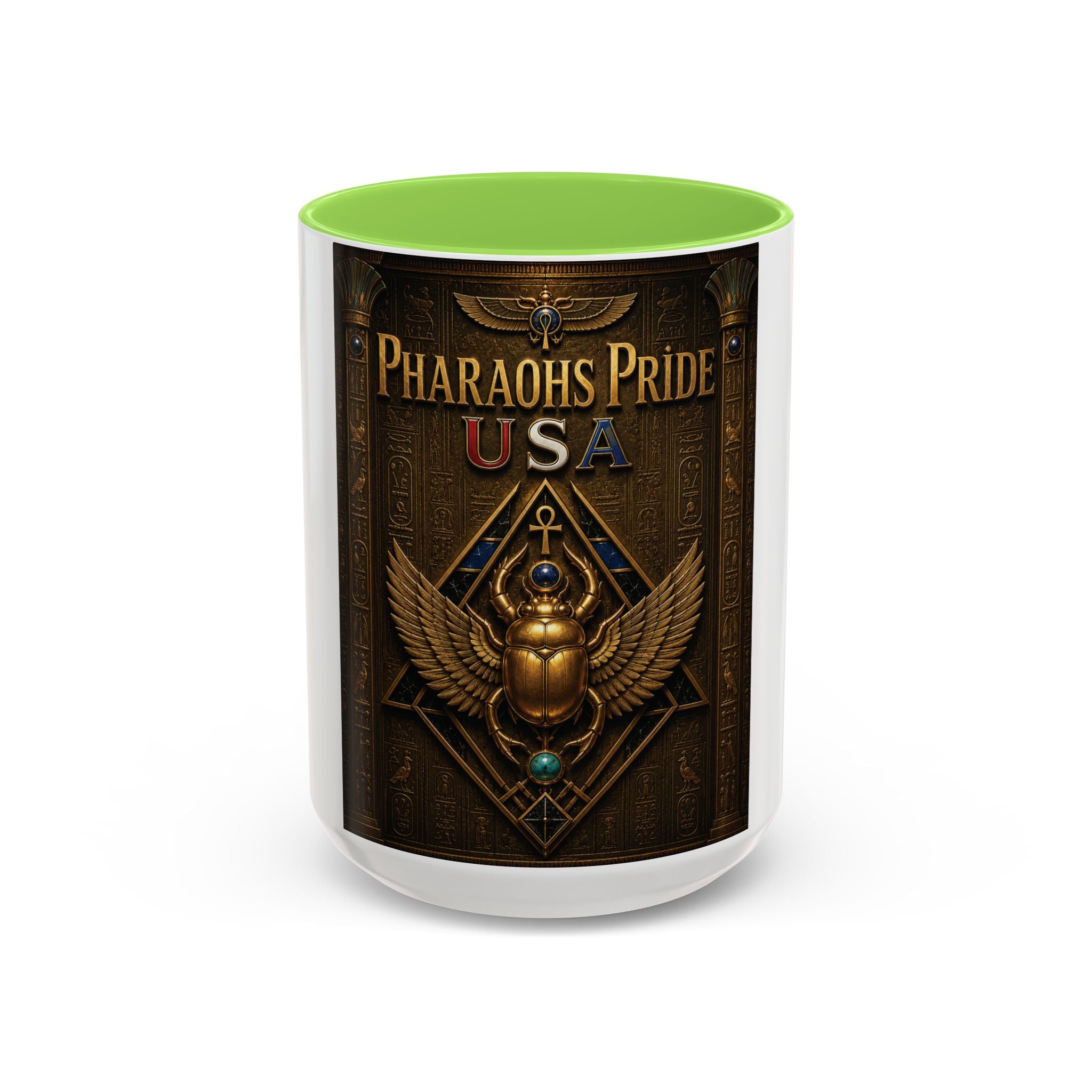 Pharaohs Pride USA Colorful Ceramic Mug (11 oz, 15 oz)