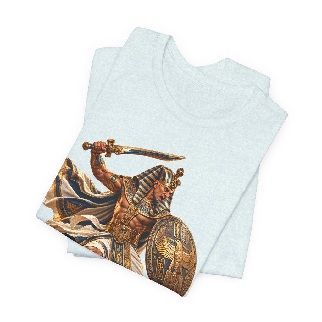 Egyptian Pharaoh Warrior T-Shirt — Ancient Battle Graphic Tee Printify