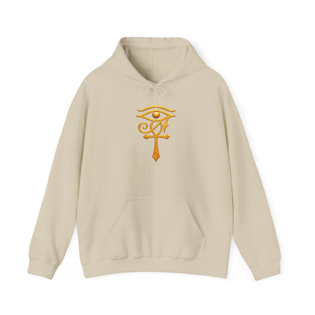 Hoodie — Golden Eye of Ra Symbol Graphic Hoodie Printify