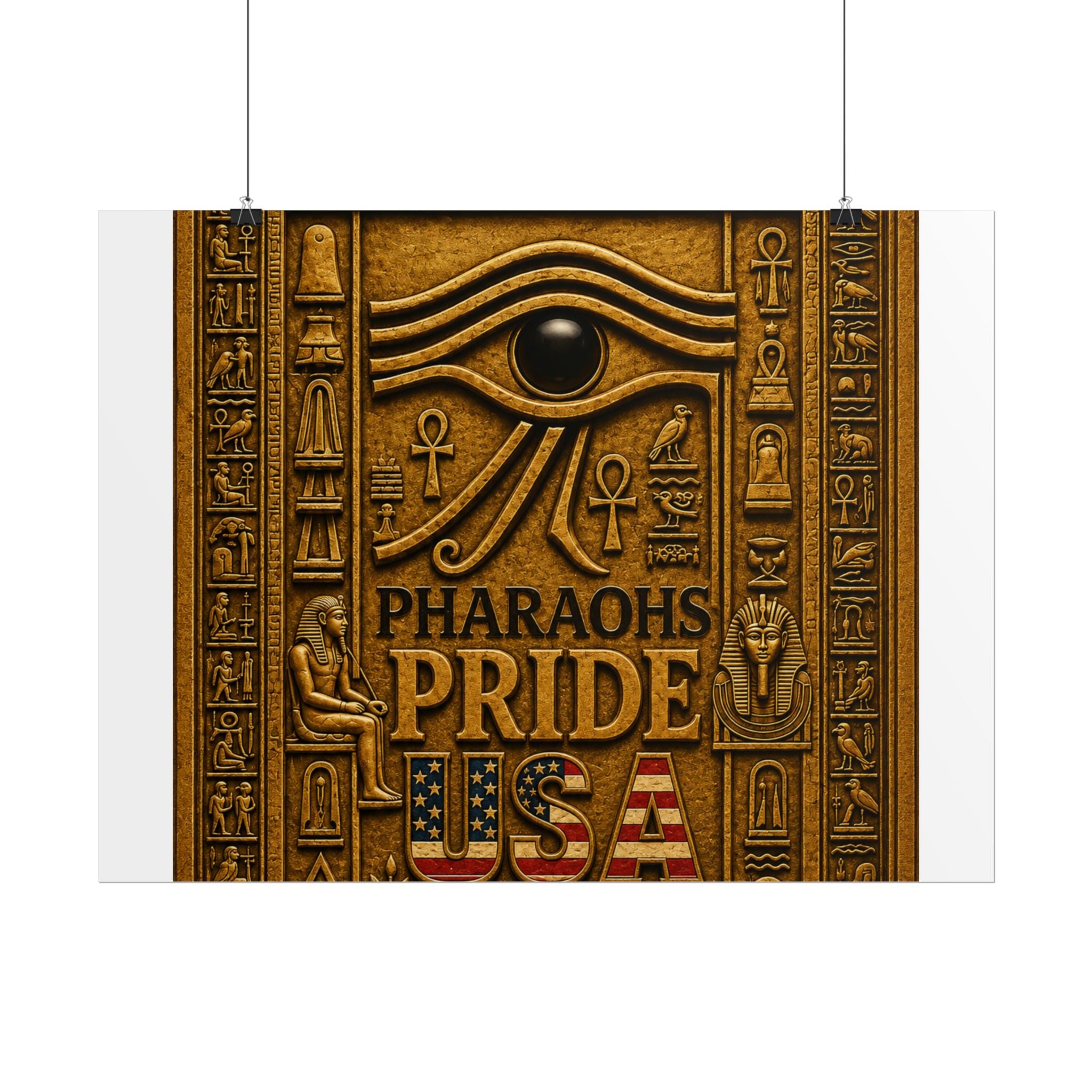 Eye of Horus Pride rolled poster by Pharaohs Pride USA — alternate product view