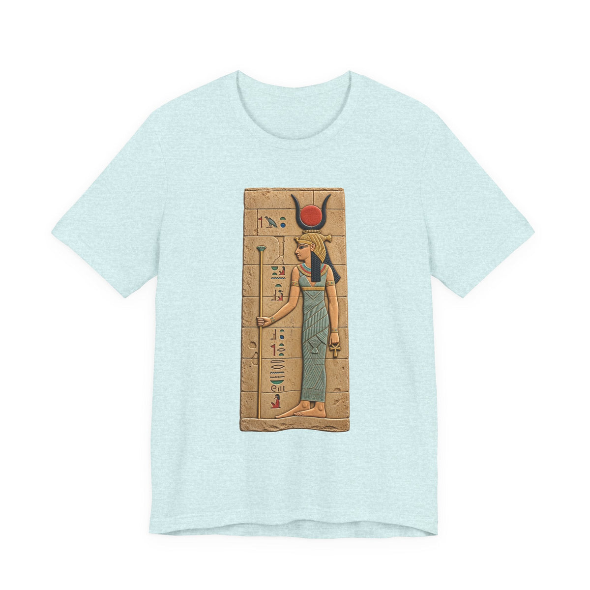 Goddess Isis T-Shirt — Ancient Egyptian Hieroglyph Art Tee Printify
