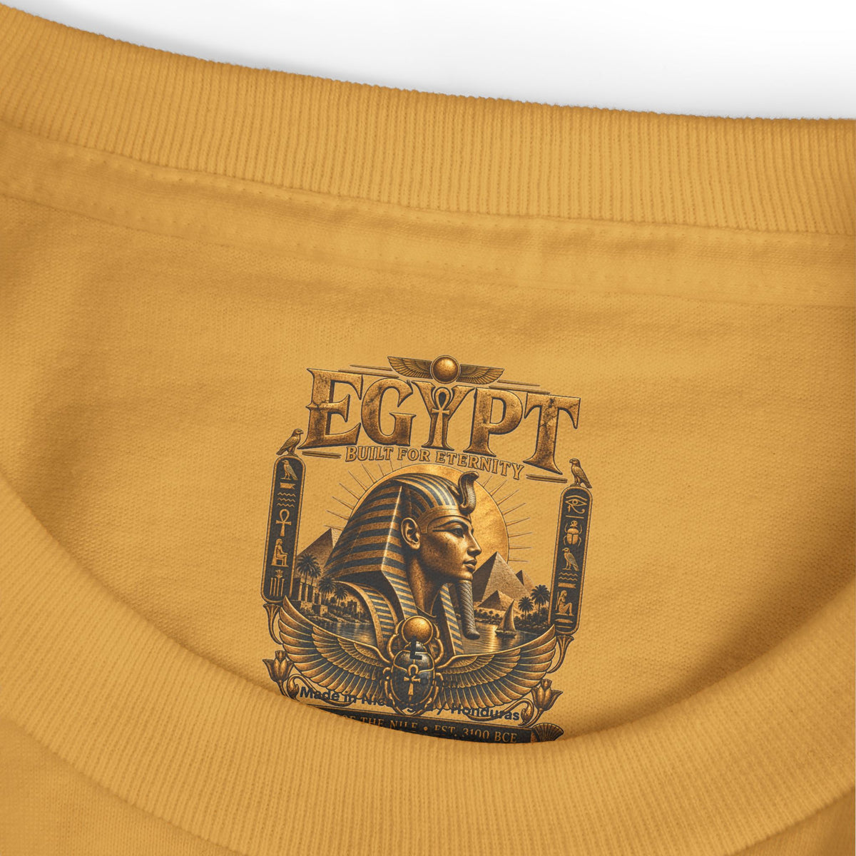 Pharaoh Archive Heavyweight Tee — Built for Eternity Pharaohs Pride USA