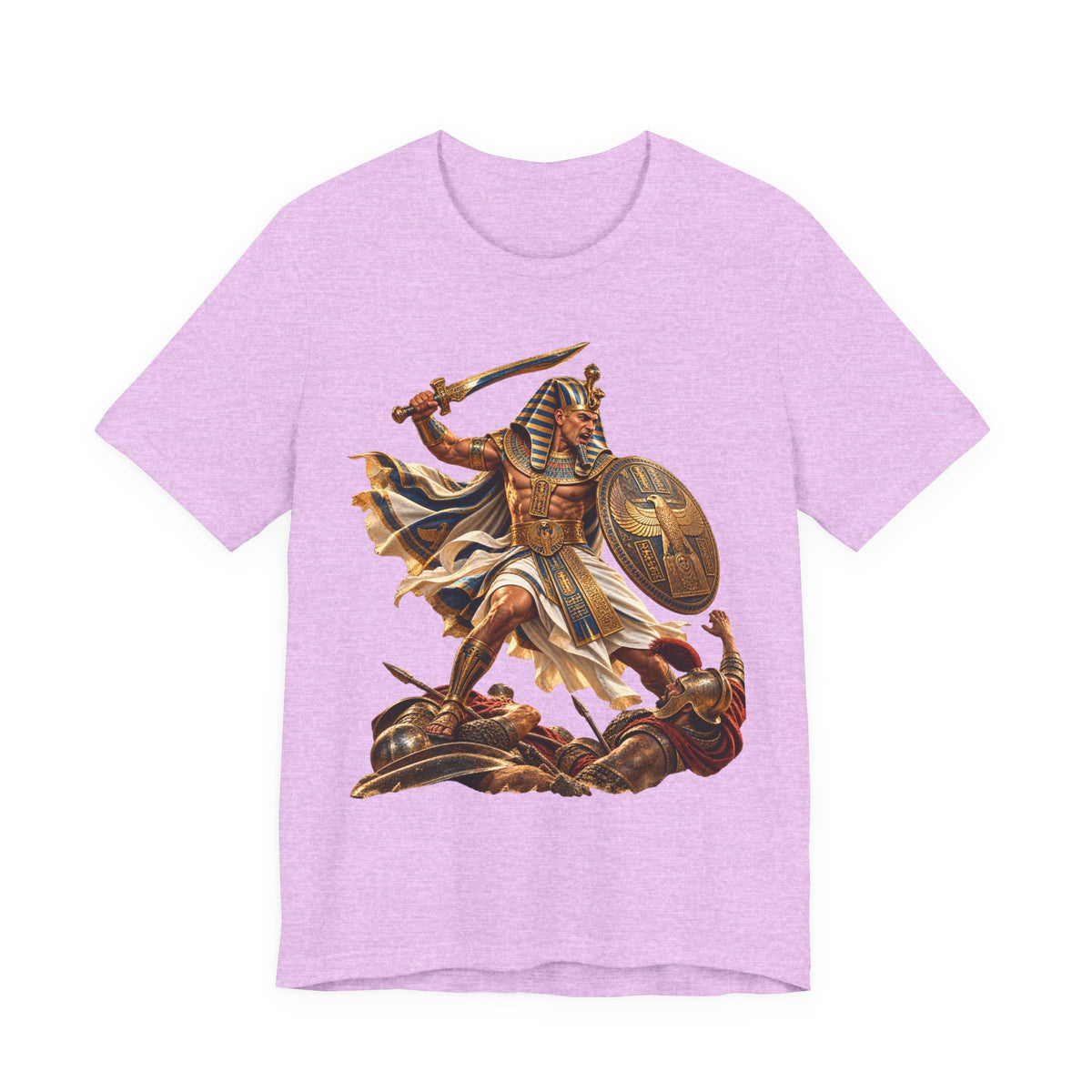 Egyptian Pharaoh Warrior T-Shirt — Ancient Battle Graphic Tee Printify