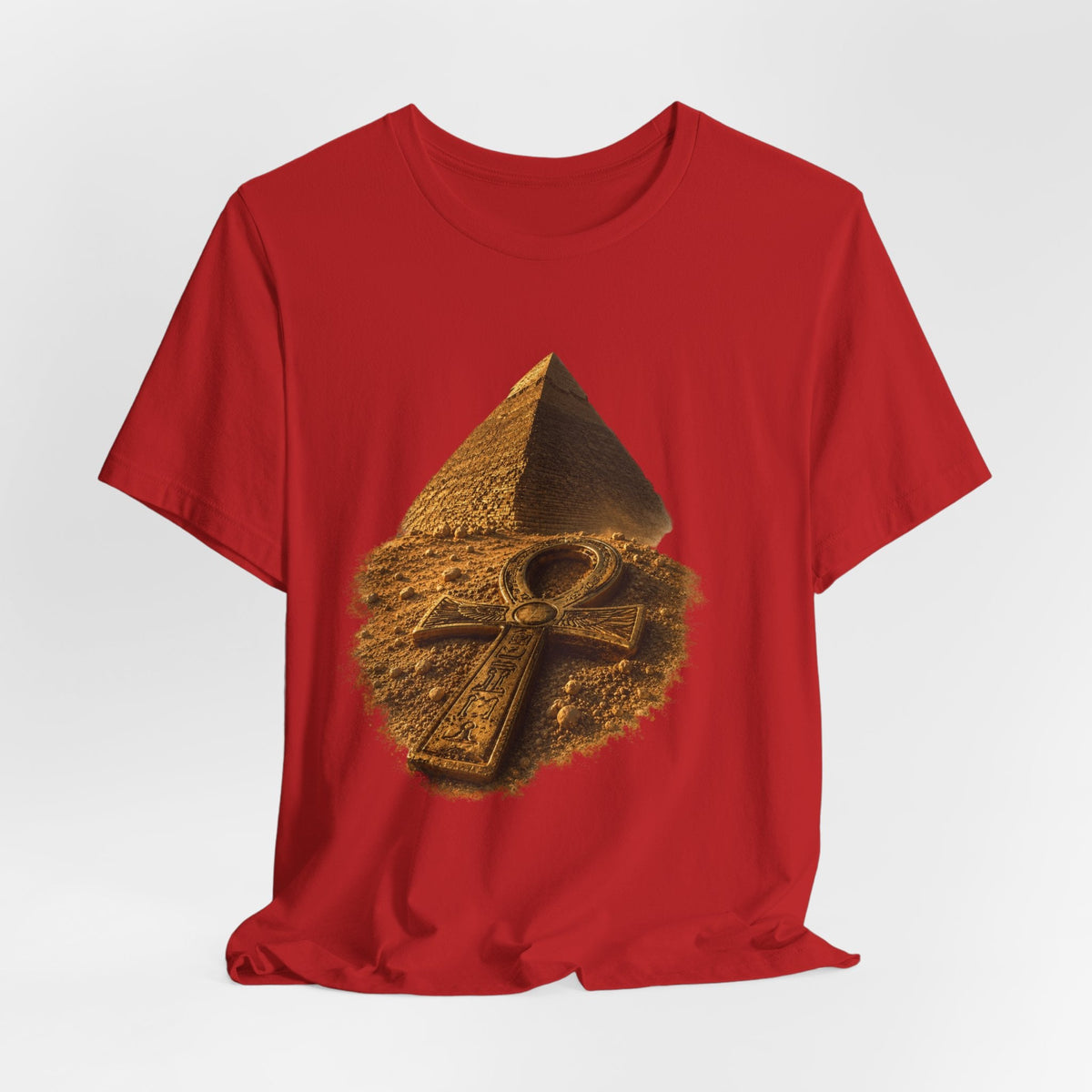 Egyptian Pyramid & Ankh T-Shirt — Ancient Egypt Graphic Tee Printify