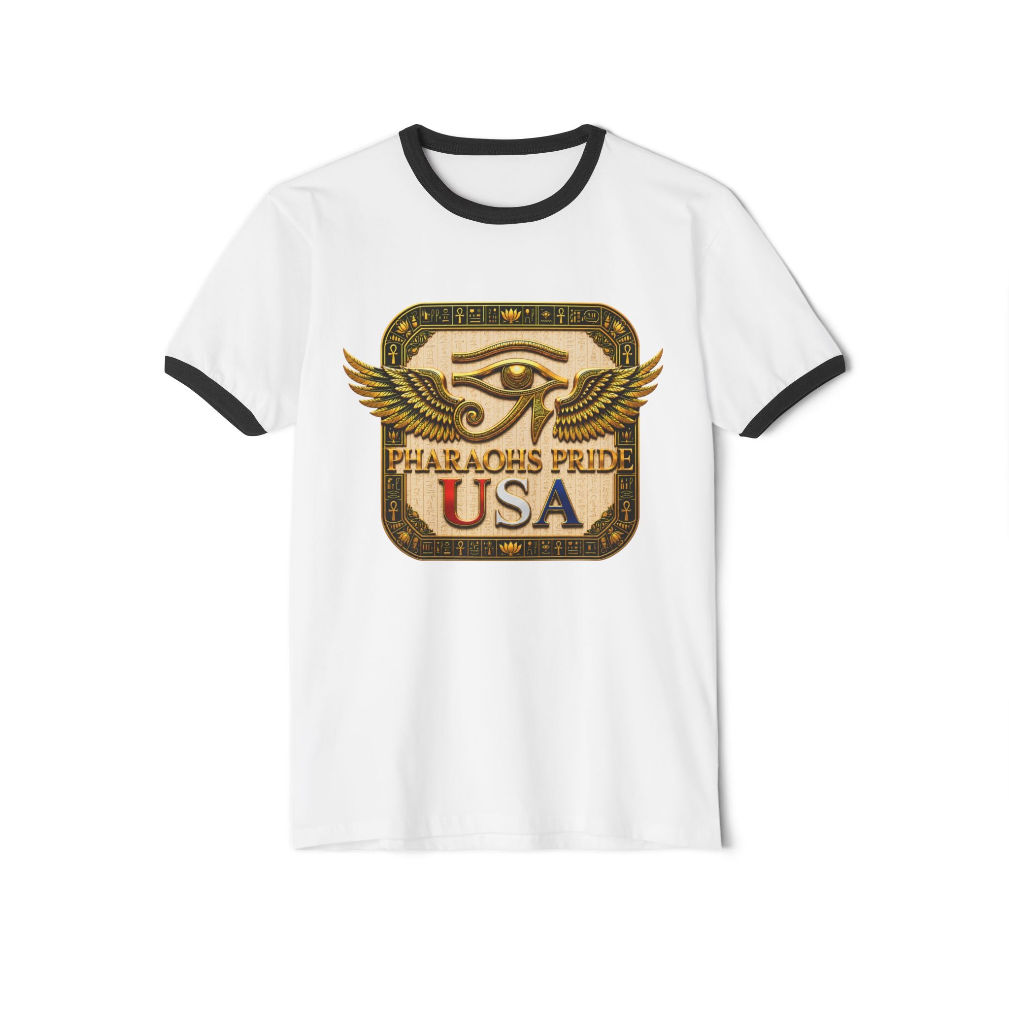 Pharaohs Pride USA Classic Cotton Ringer T-Shirt