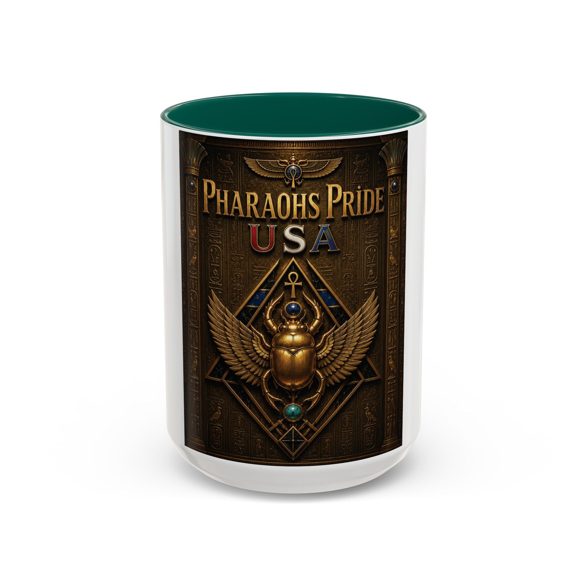 Pharaohs Pride USA Colorful Ceramic Mug (11 oz, 15 oz)
