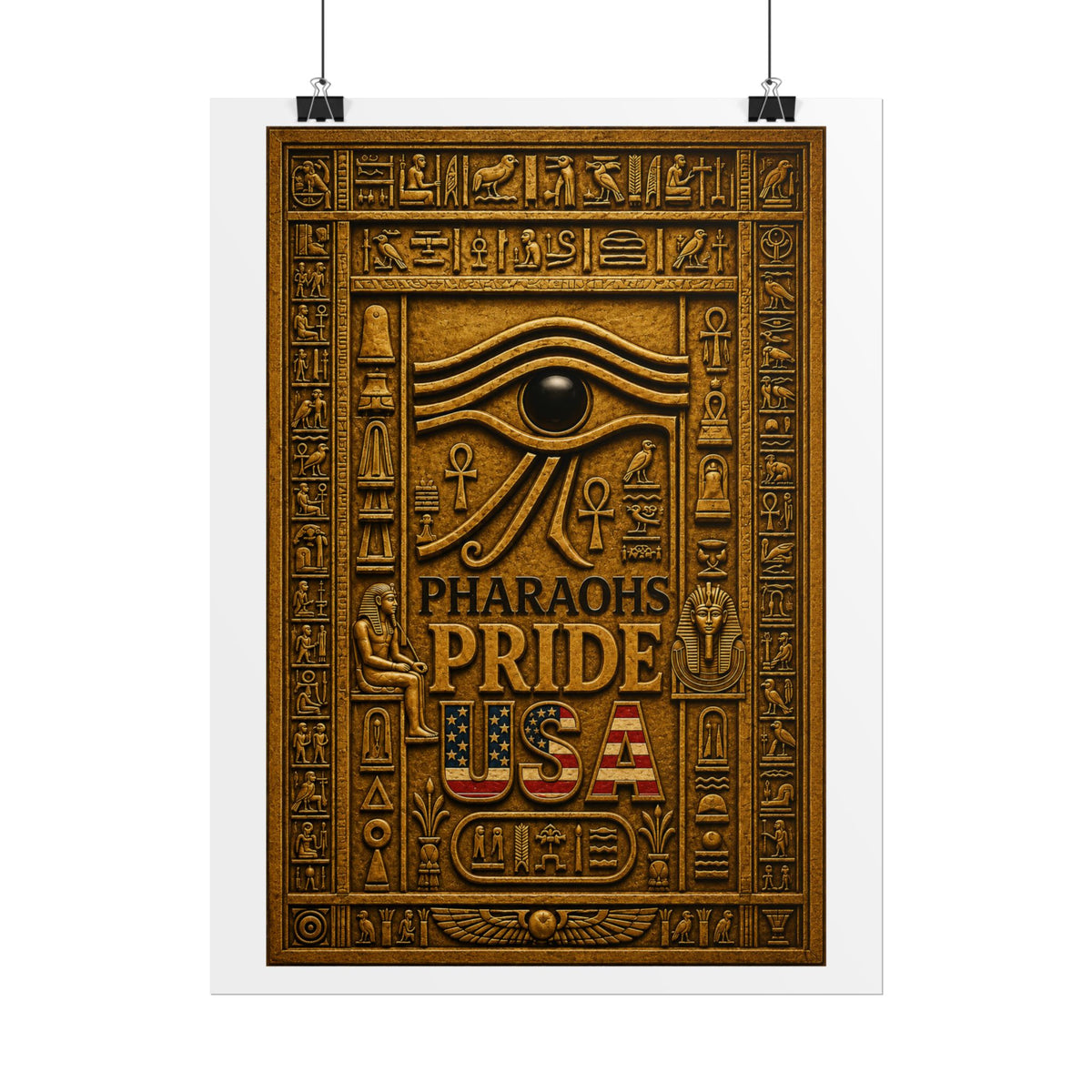Eye of Horus Pride rolled poster by Pharaohs Pride USA — alternate product view