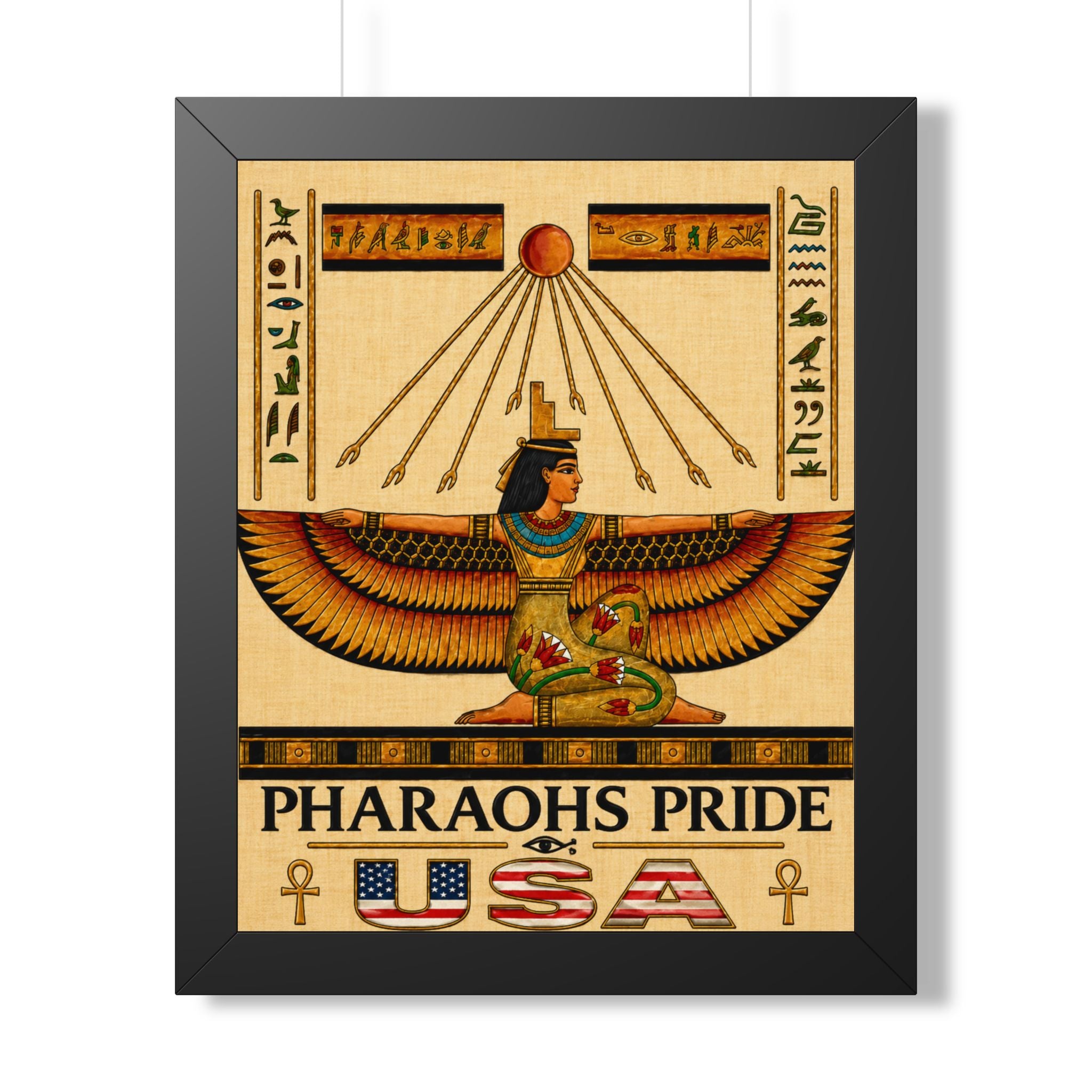 Pharaohs Pride USA Framed Egyptian Papyrus Wall Art product image 4